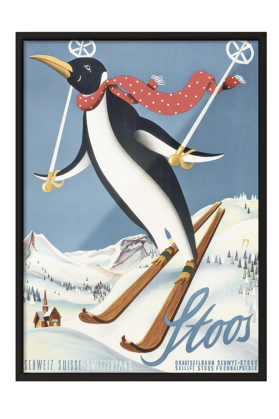Stoos Poster – Siyah Çerçeveli Tablo