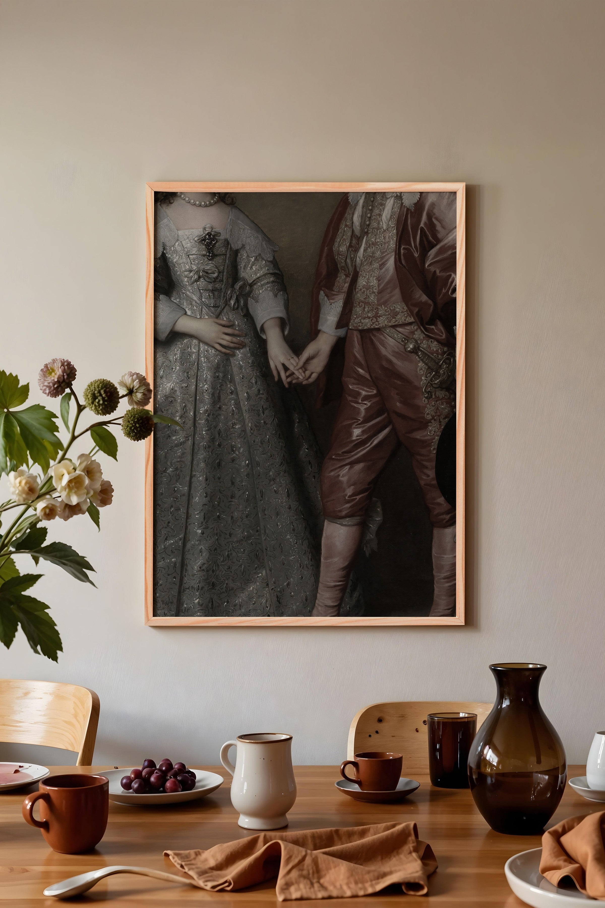 Vintage Tablo, Ahşap Çerçeveli Poster, Vintage Duvar Dekoru