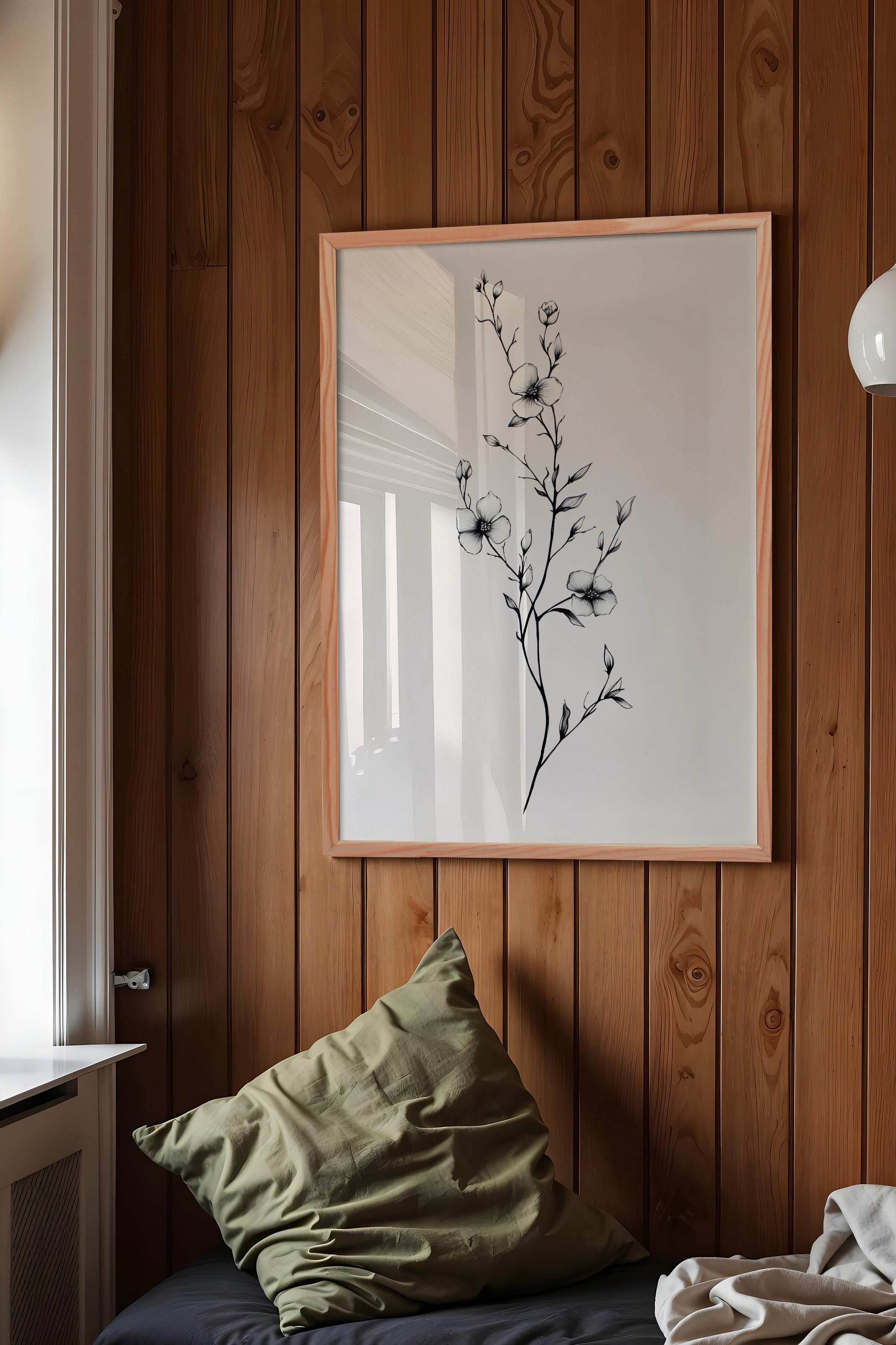 Vintage Tablo, Ahşap Çerçeveli Poster, Vintage Duvar Dekoru