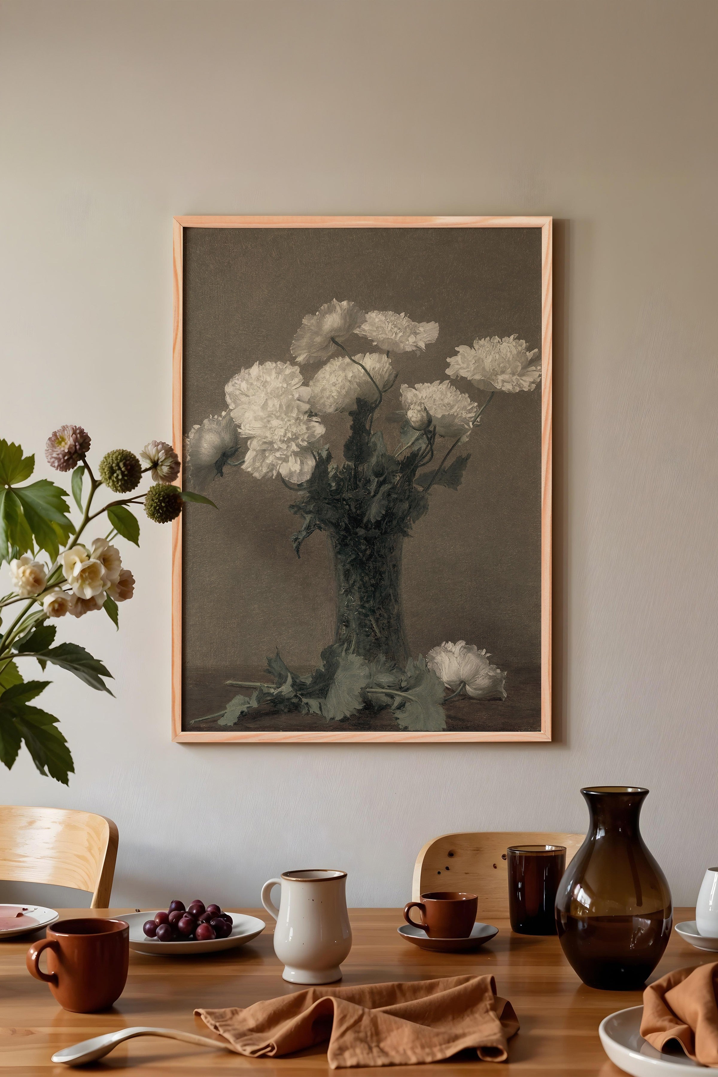 Vintage Tablo, Ahşap Çerçeveli Poster, Vintage Duvar Dekoru