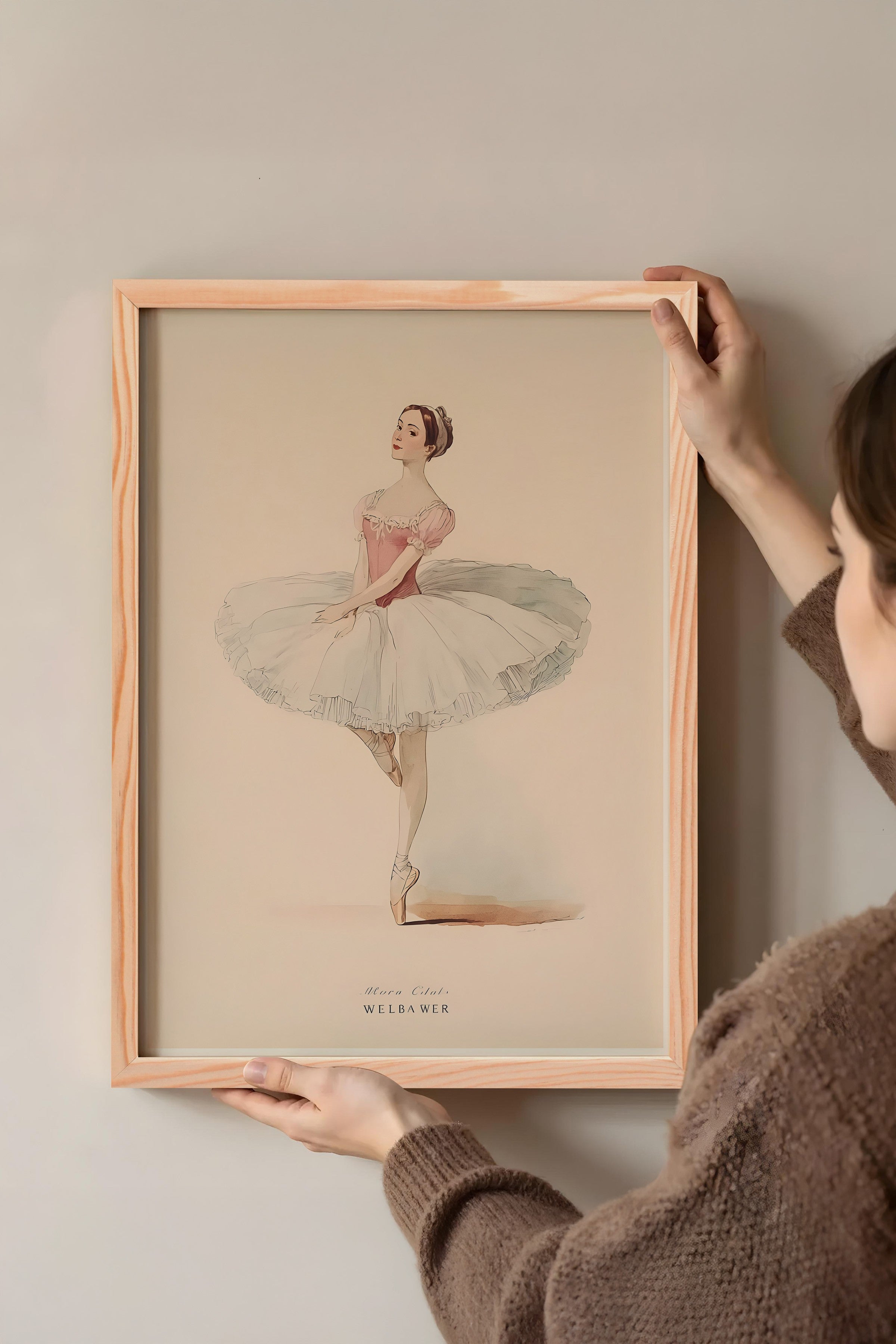 Vintage Tablo, Ahşap Çerçeveli Poster, Vintage Duvar Dekoru