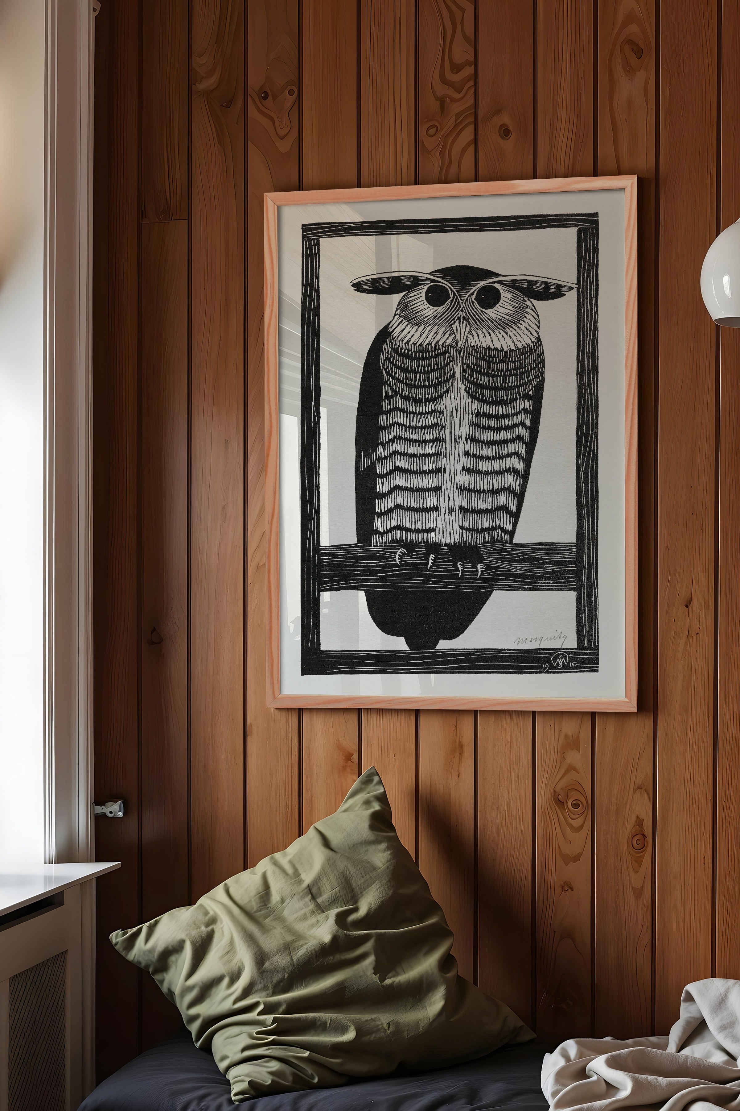 Vintage Tablo, Ahşap Çerçeveli Poster, Vintage Duvar Dekoru
