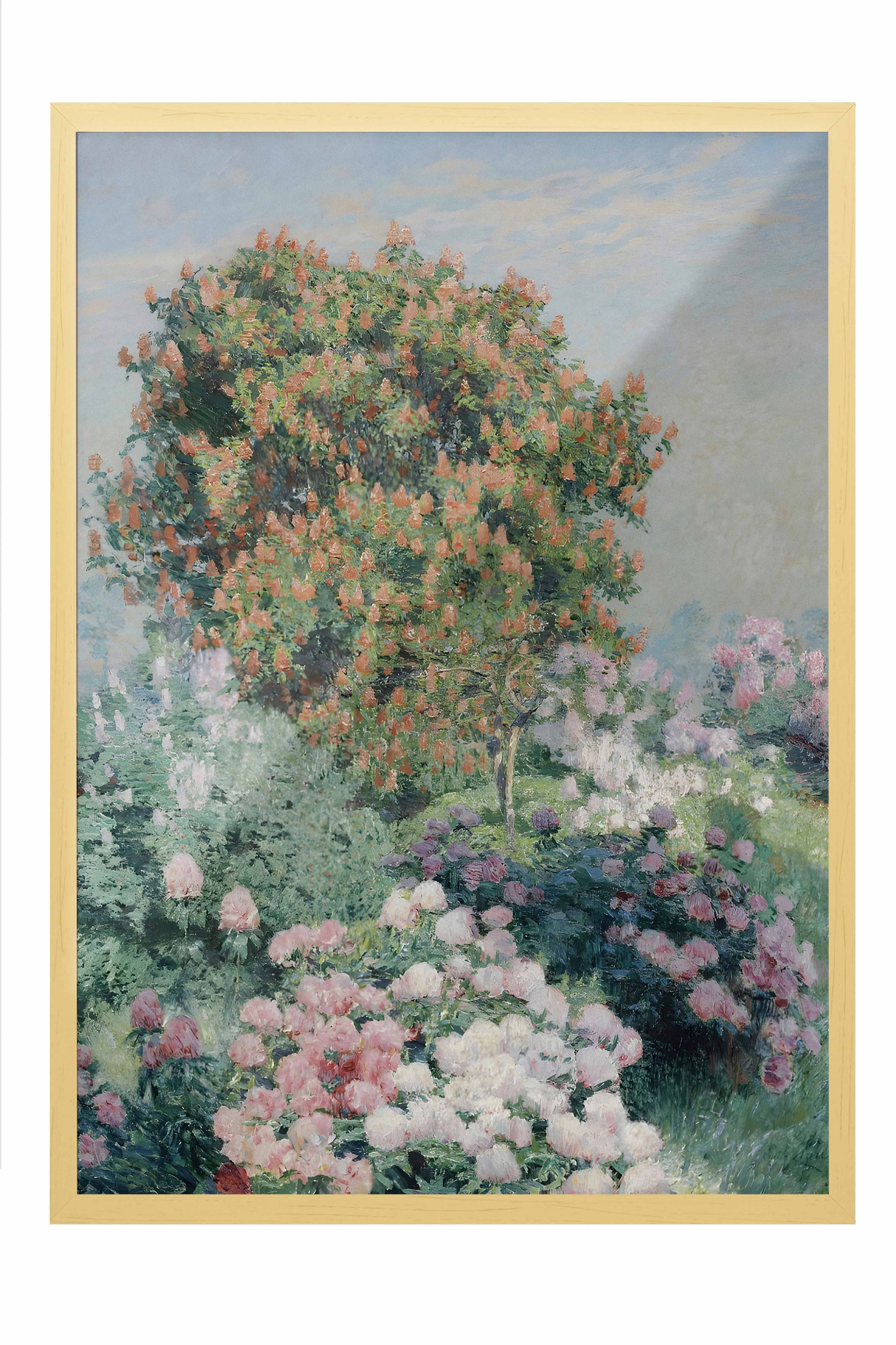 Vintage Tablo, Bej Çerçeveli Poster, Vintage Duvar Dekoru