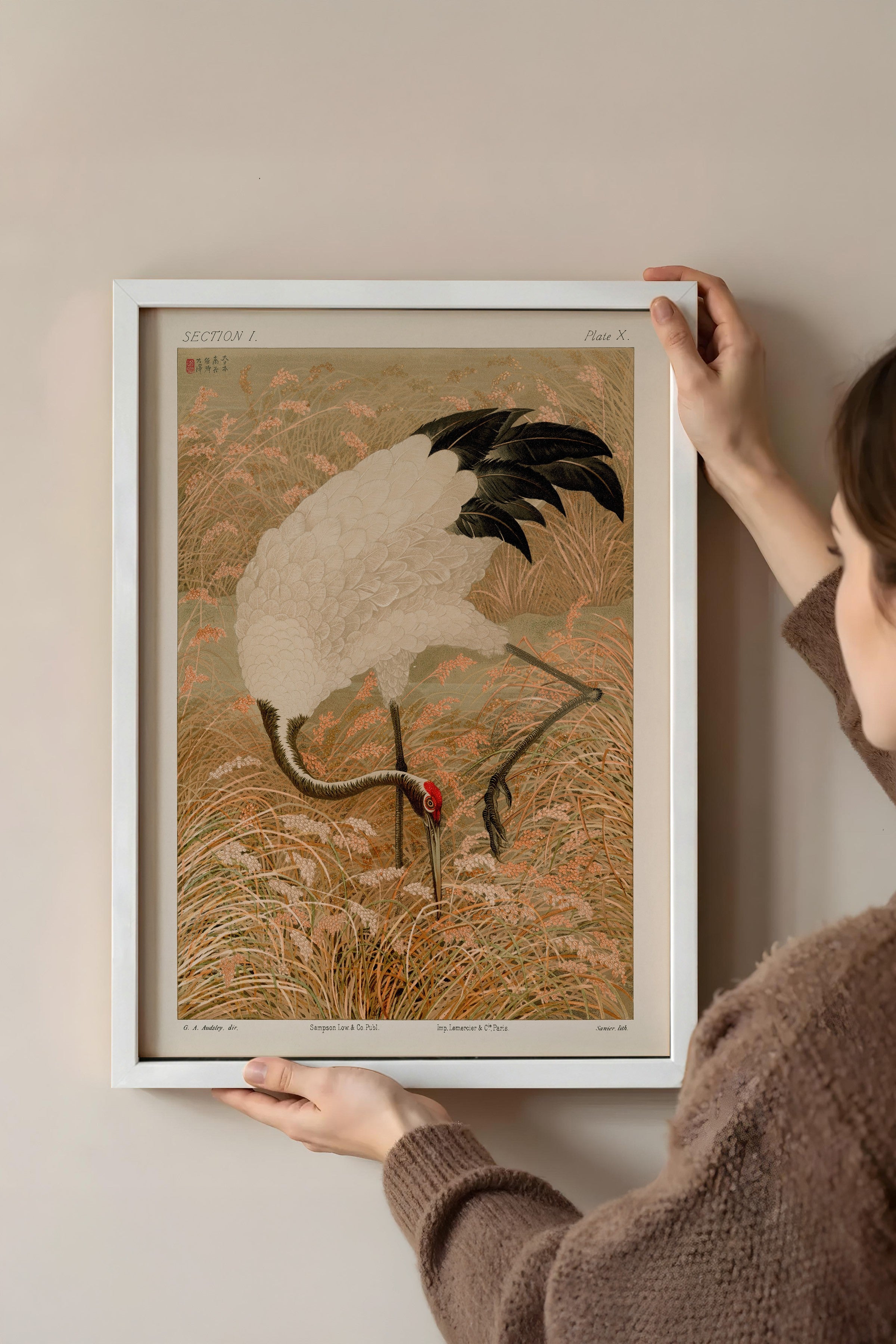 Vintage Tablo, Beyaz Çerçeveli Poster, Vintage Duvar Dekoru
