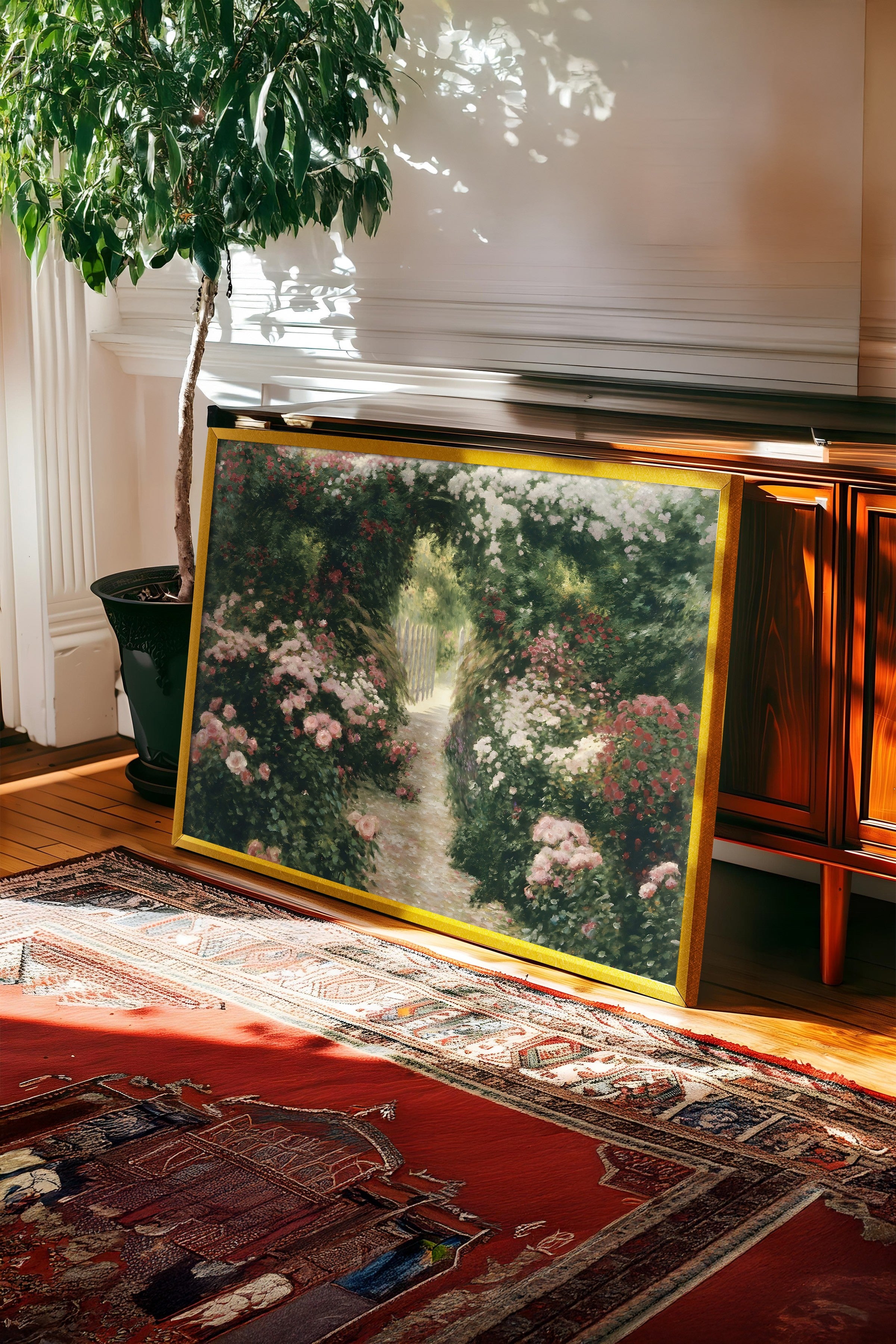 Vintage Tablo, Gold Çerçeveli Poster, Vintage Duvar Dekoru