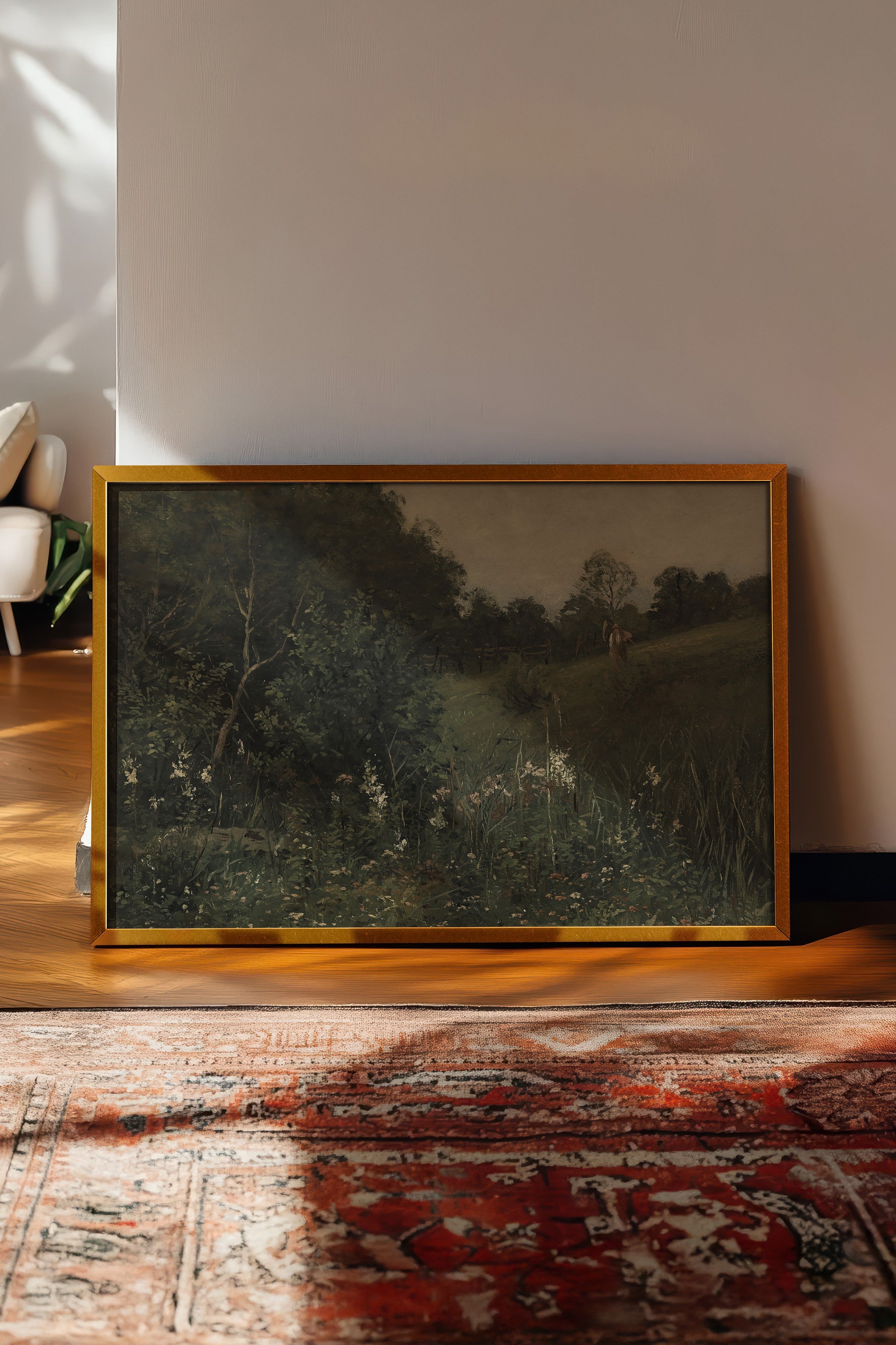 Vintage Tablo, Gold Çerçeveli Poster, Vintage Duvar Dekoru