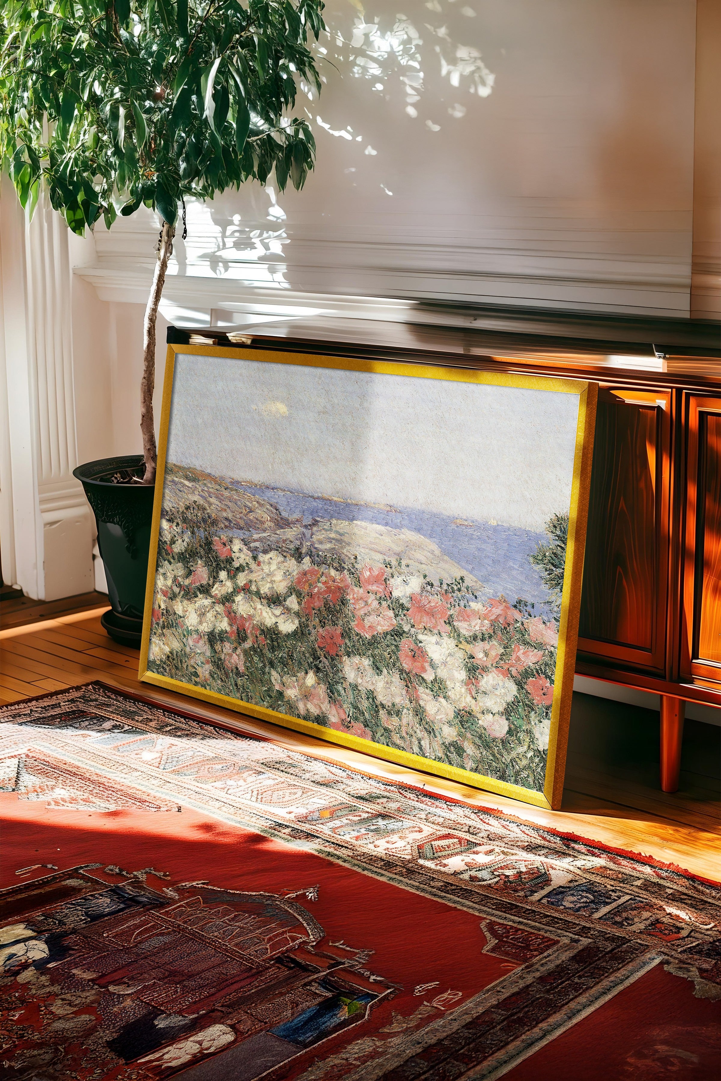 Vintage Tablo, Gold Çerçeveli Poster, Vintage Duvar Dekoru