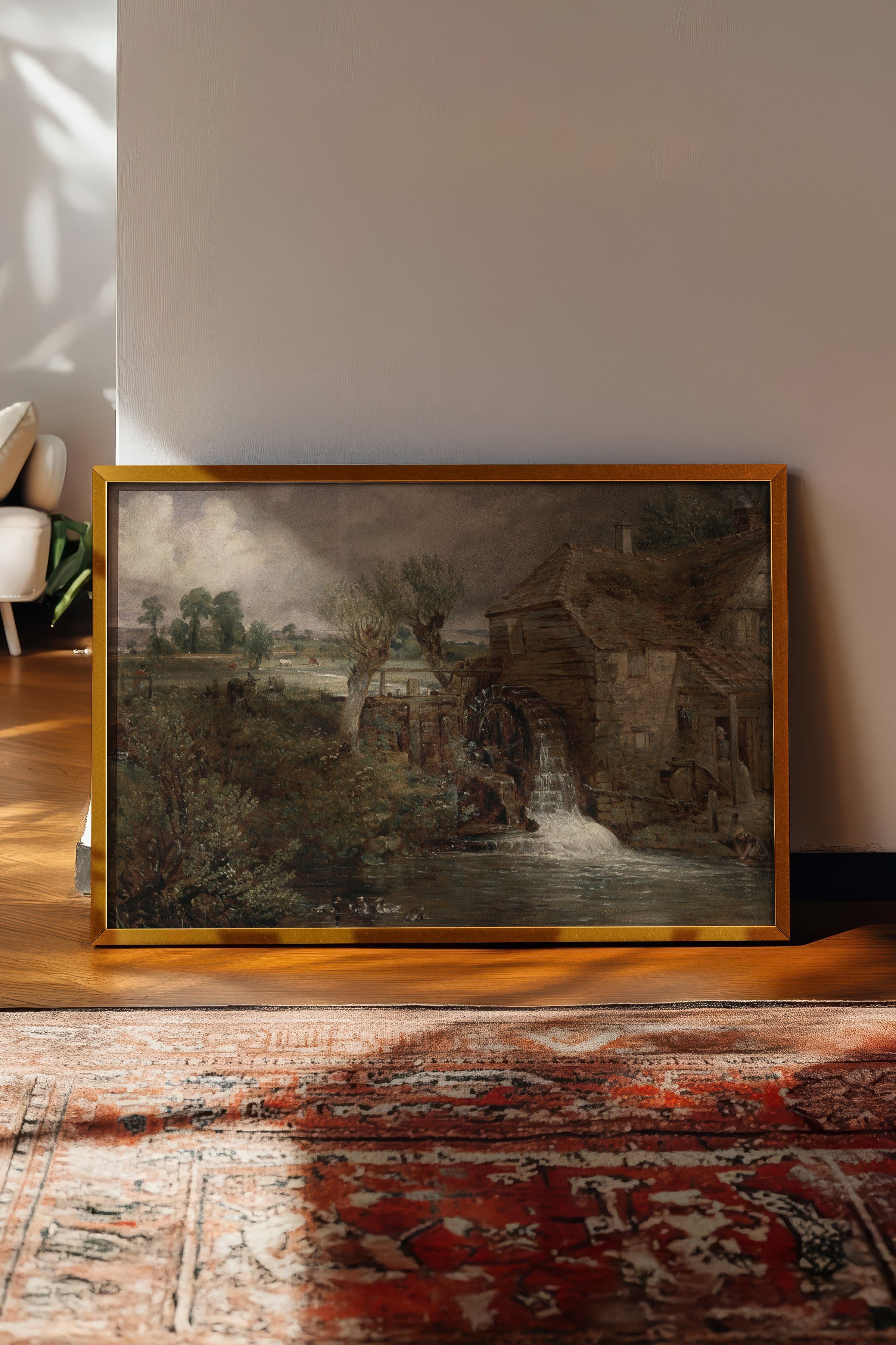 Vintage Tablo, Gold Çerçeveli Poster, Vintage Duvar Dekoru