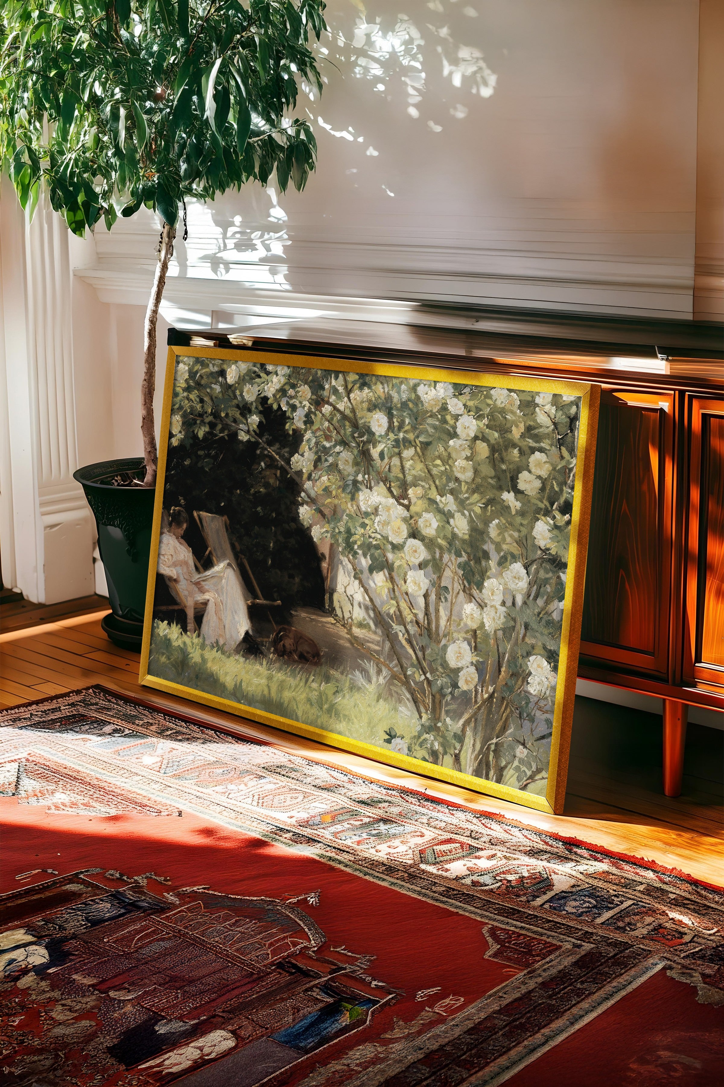 Vintage Tablo, Gold Çerçeveli Poster, Vintage Duvar Dekoru