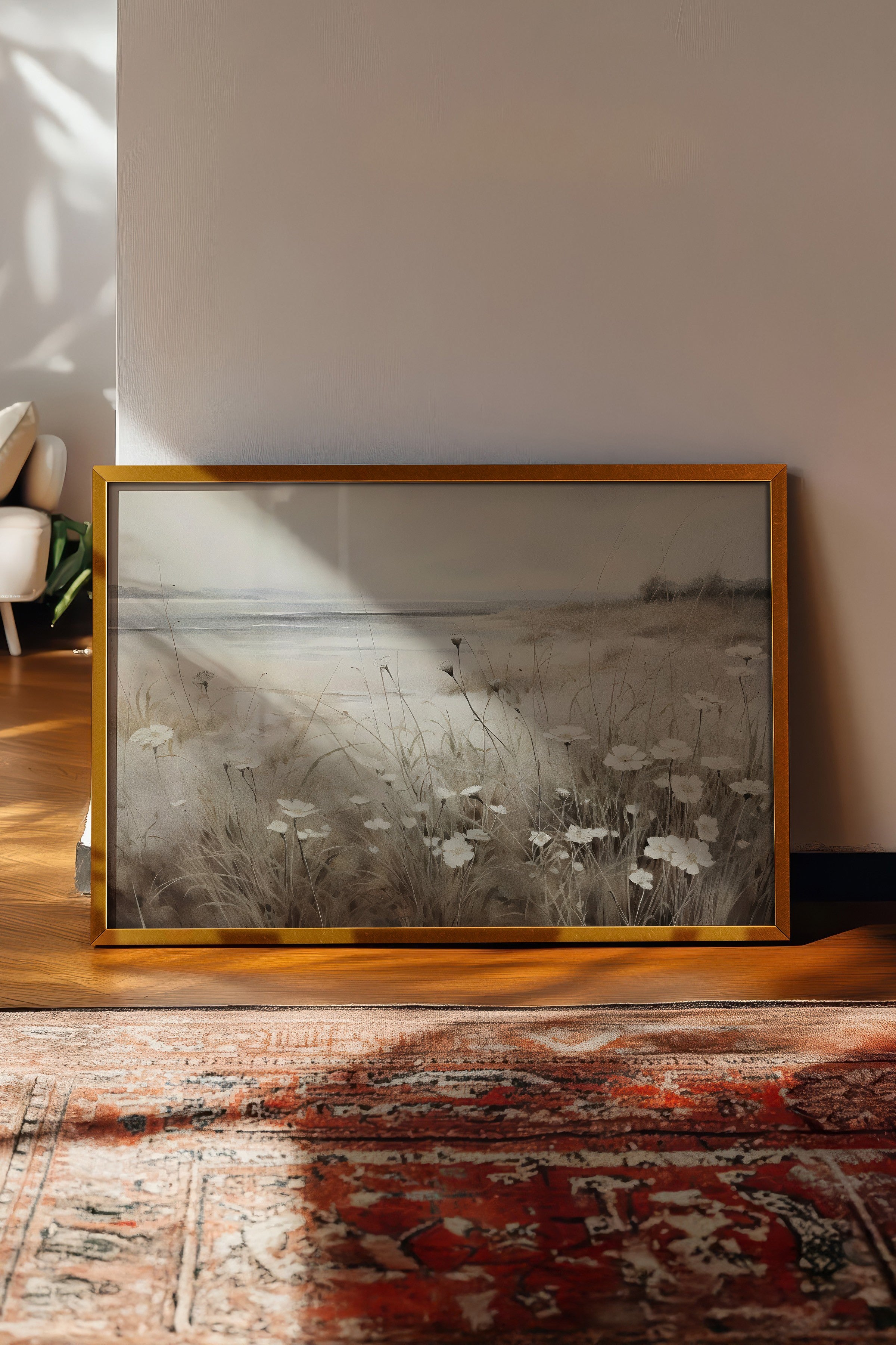 Vintage Tablo, Gold Çerçeveli Poster, Vintage Duvar Dekoru