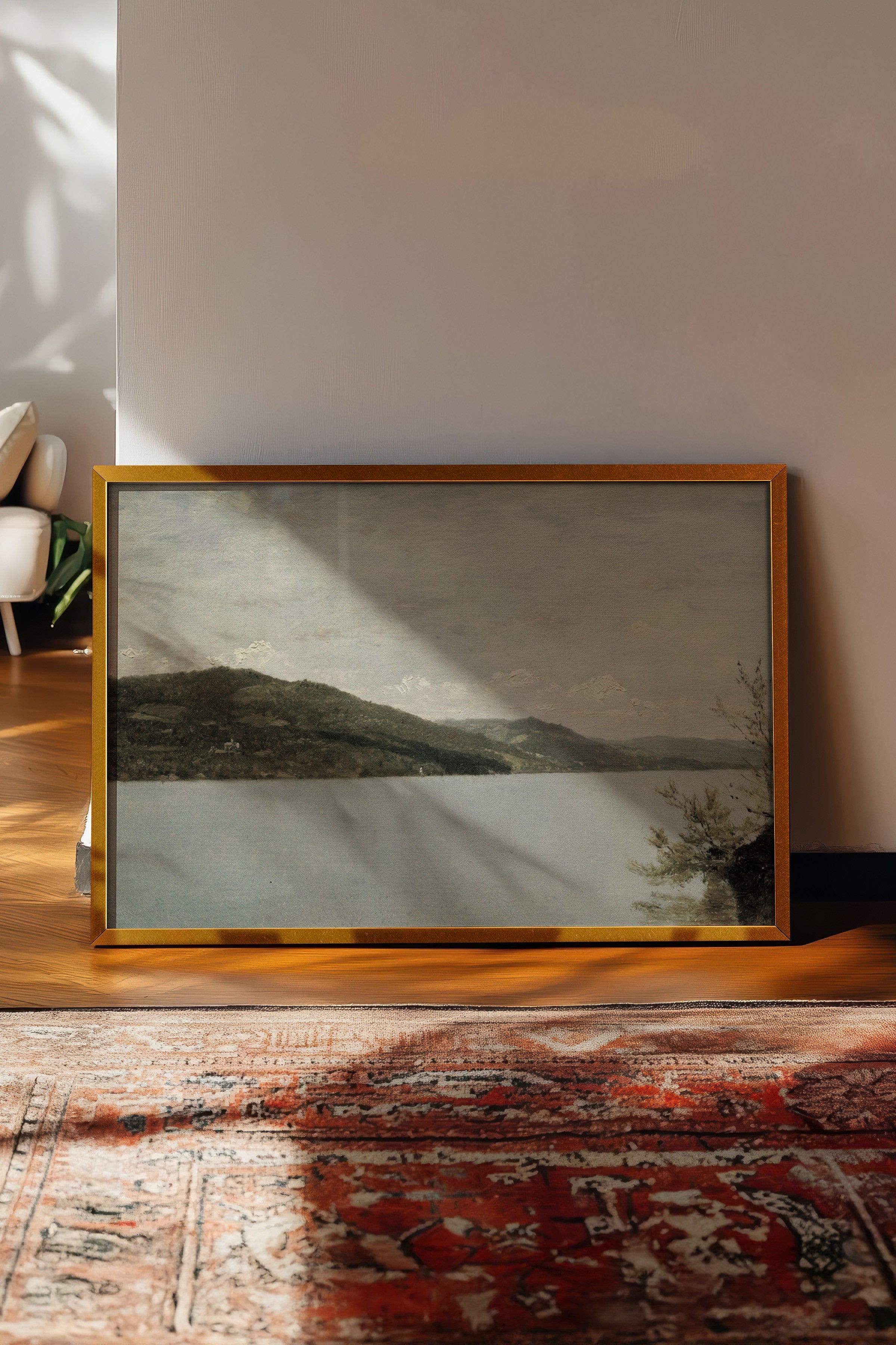 Vintage Tablo, Gold Çerçeveli Poster, Vintage Duvar Dekoru