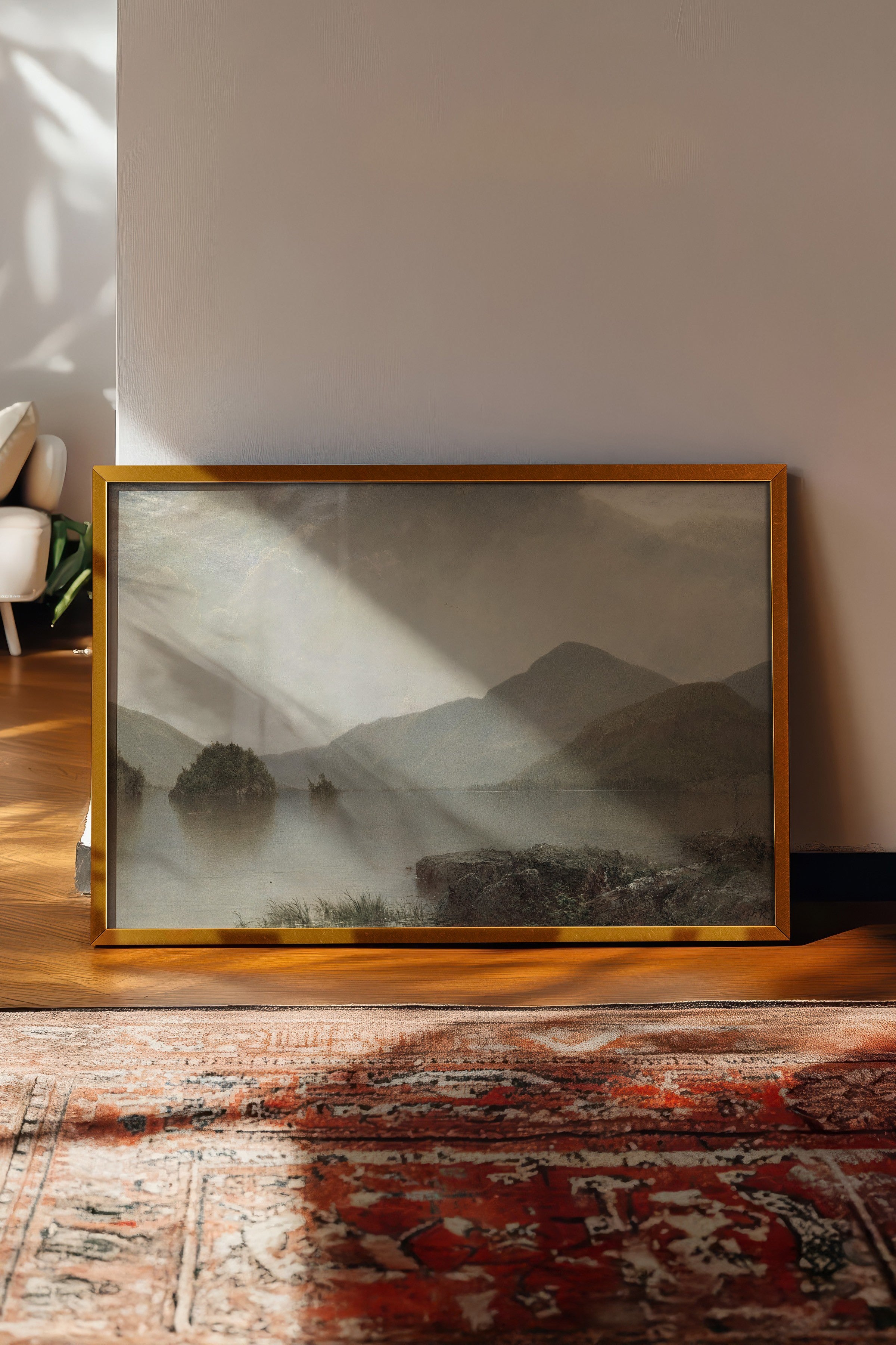 Vintage Tablo, Gold Çerçeveli Poster, Vintage Duvar Dekoru