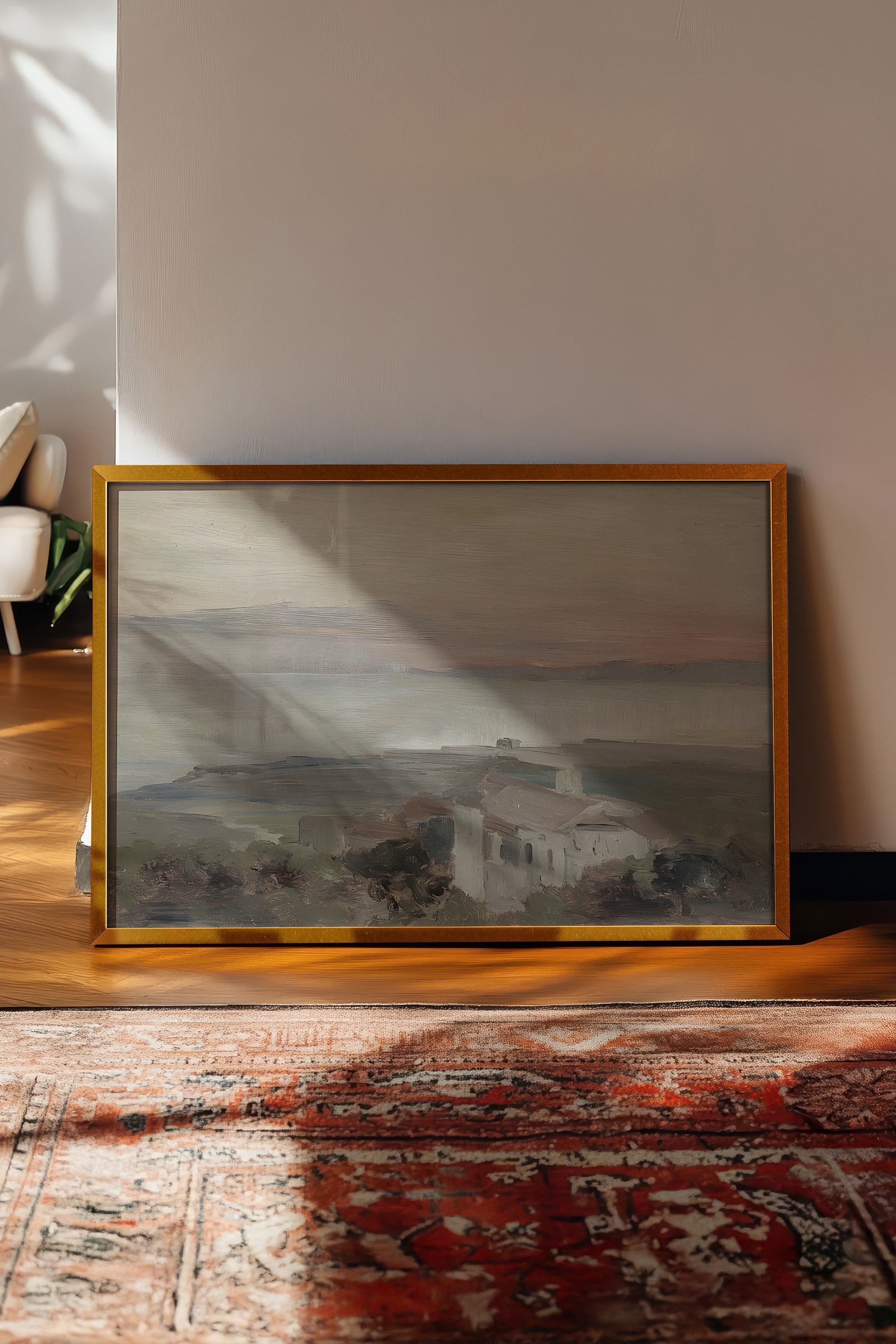 Vintage Tablo, Gold Çerçeveli Poster, Vintage Duvar Dekoru