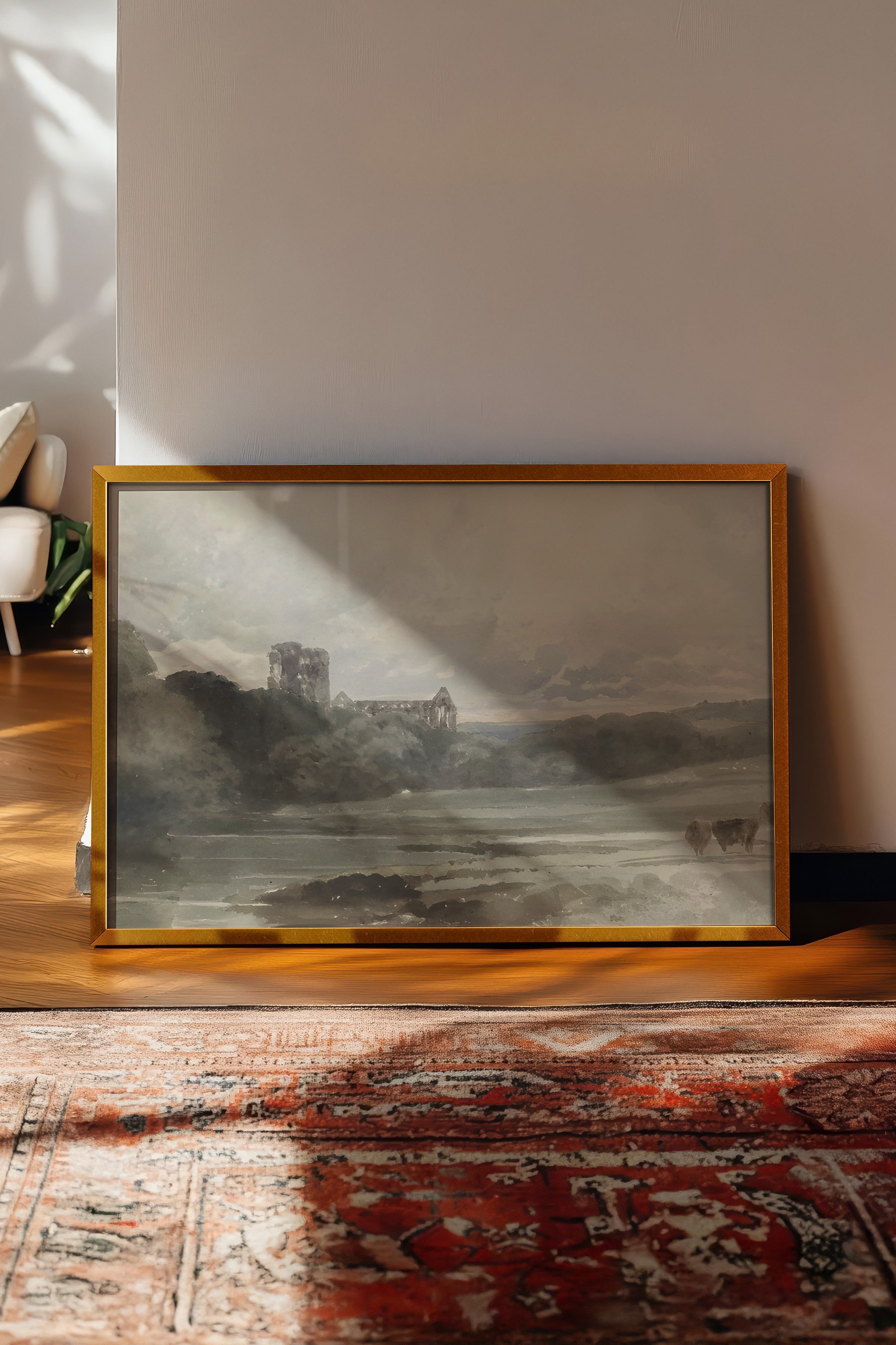 Vintage Tablo, Gold Çerçeveli Poster, Vintage Duvar Dekoru