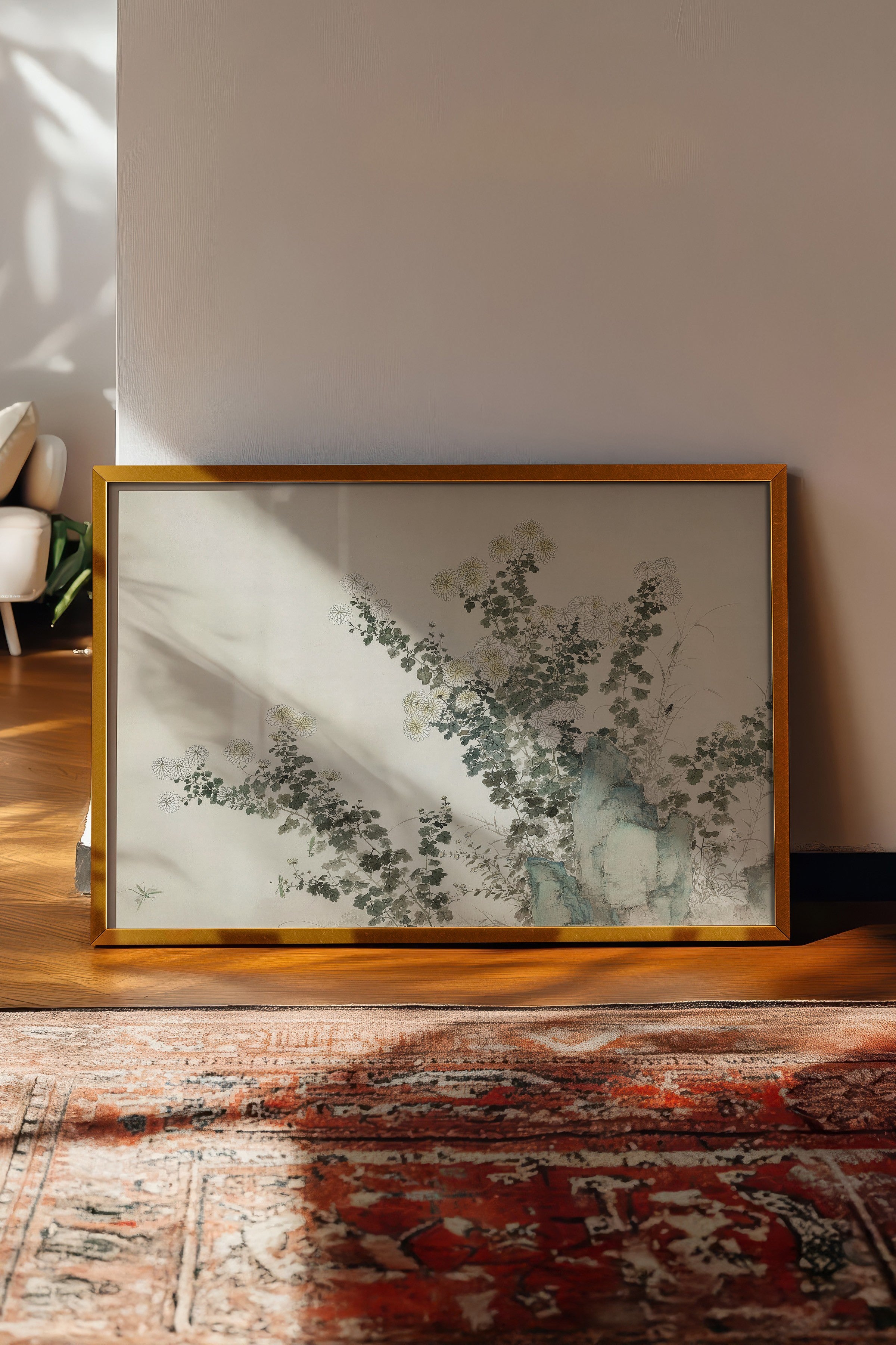 Vintage Tablo, Gold Çerçeveli Poster, Vintage Duvar Dekoru