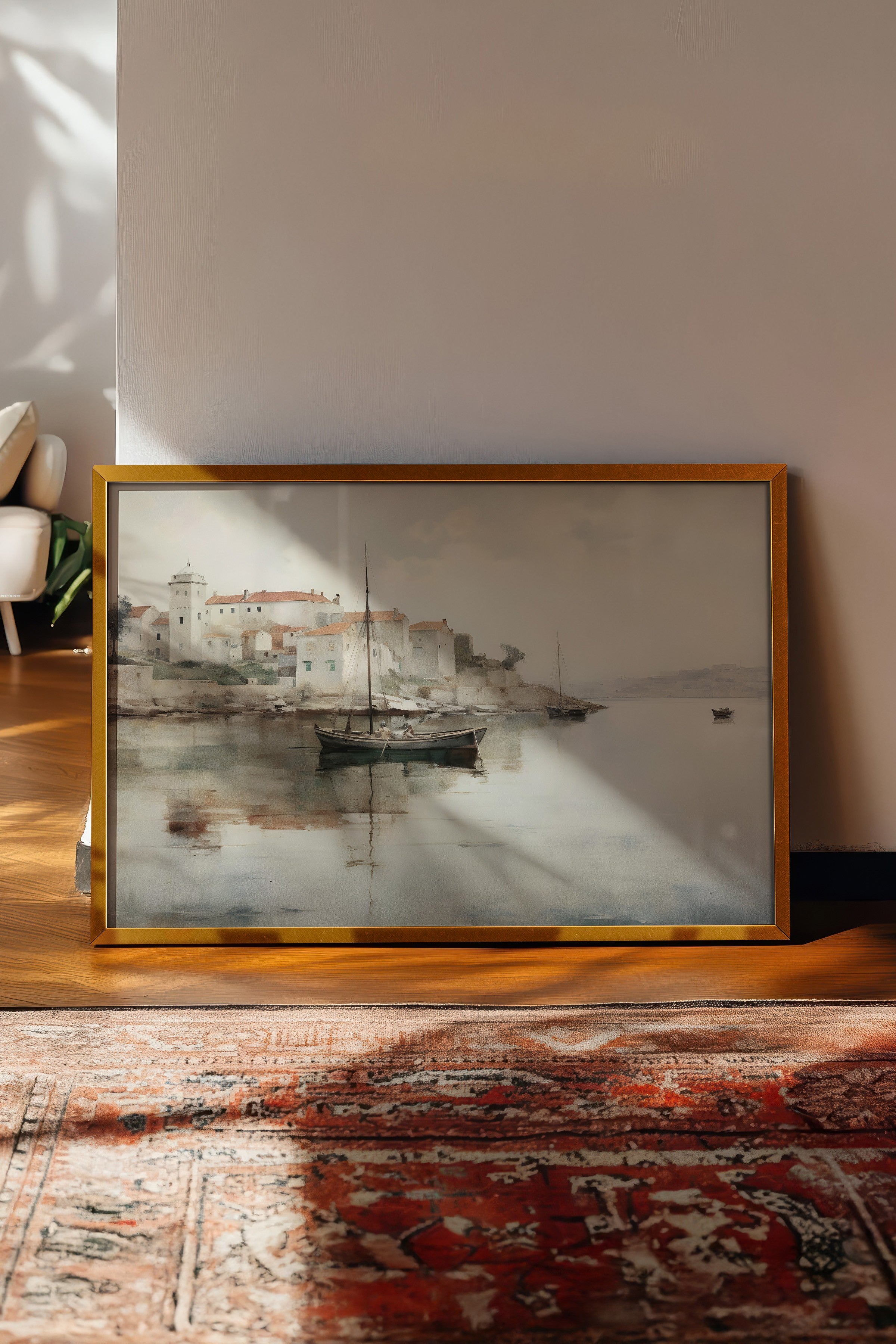 Vintage Tablo, Gold Çerçeveli Poster, Vintage Duvar Dekoru