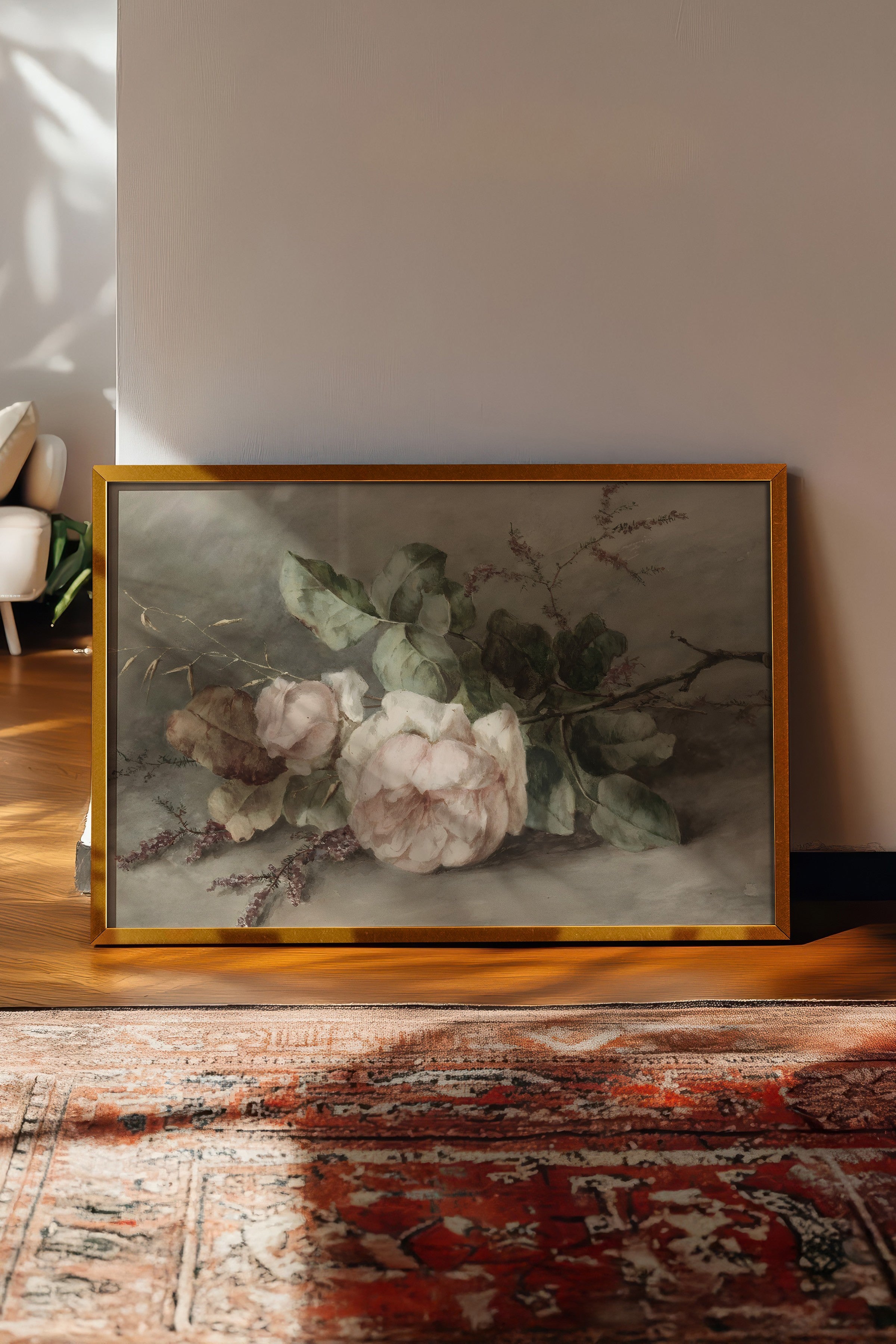 Vintage Tablo, Gold Çerçeveli Poster, Vintage Duvar Dekoru