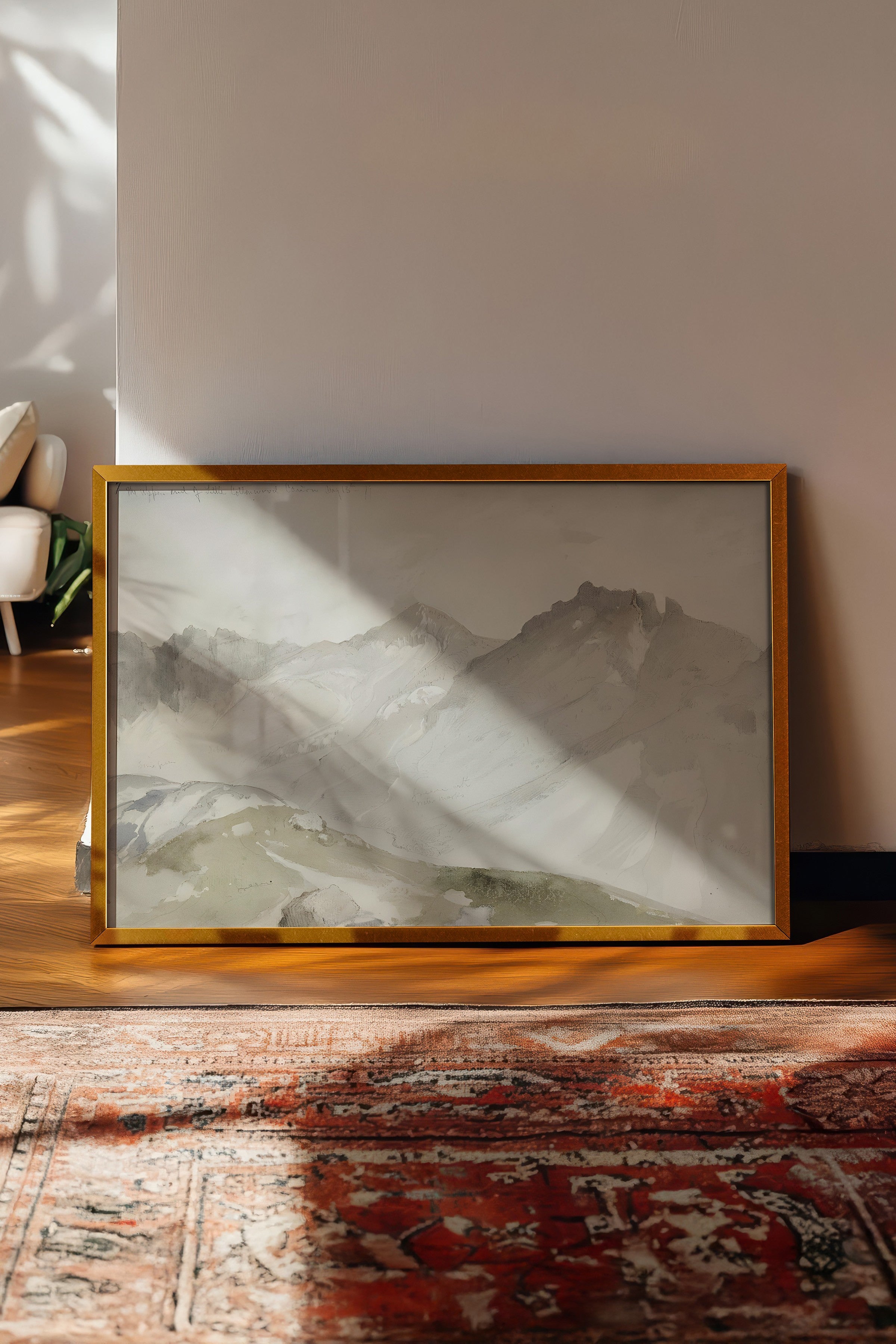 Vintage Tablo, Gold Çerçeveli Poster, Vintage Duvar Dekoru