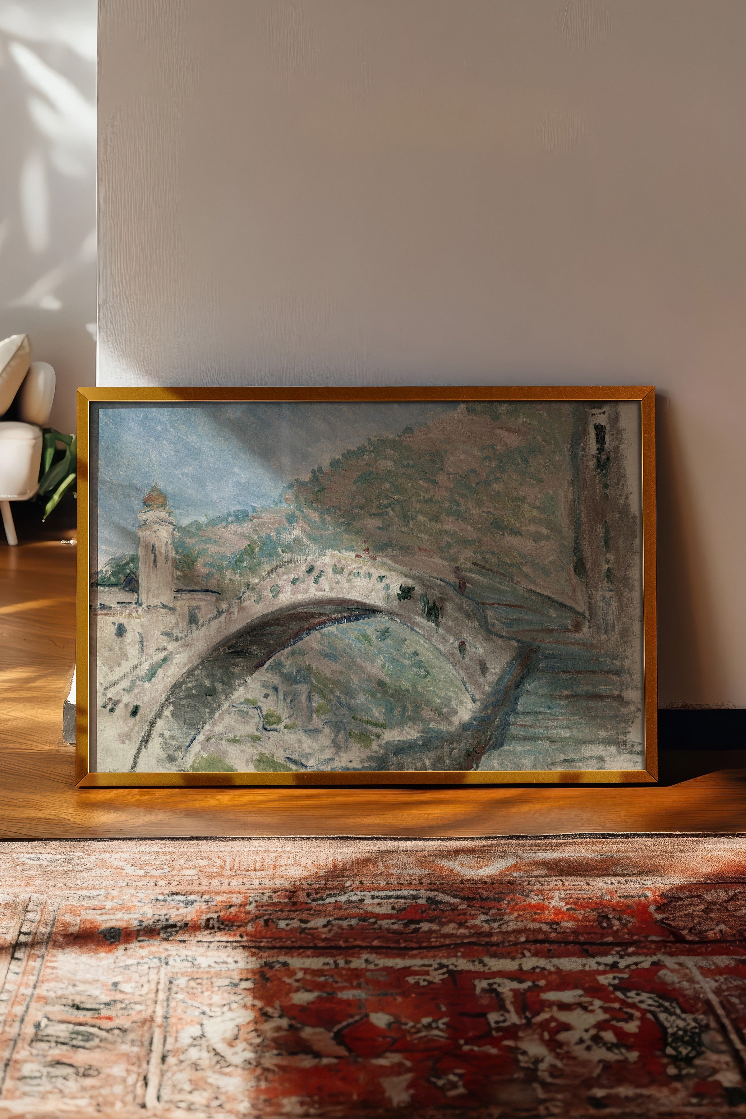 Vintage Tablo, Gold Çerçeveli Poster, Vintage Duvar Dekoru