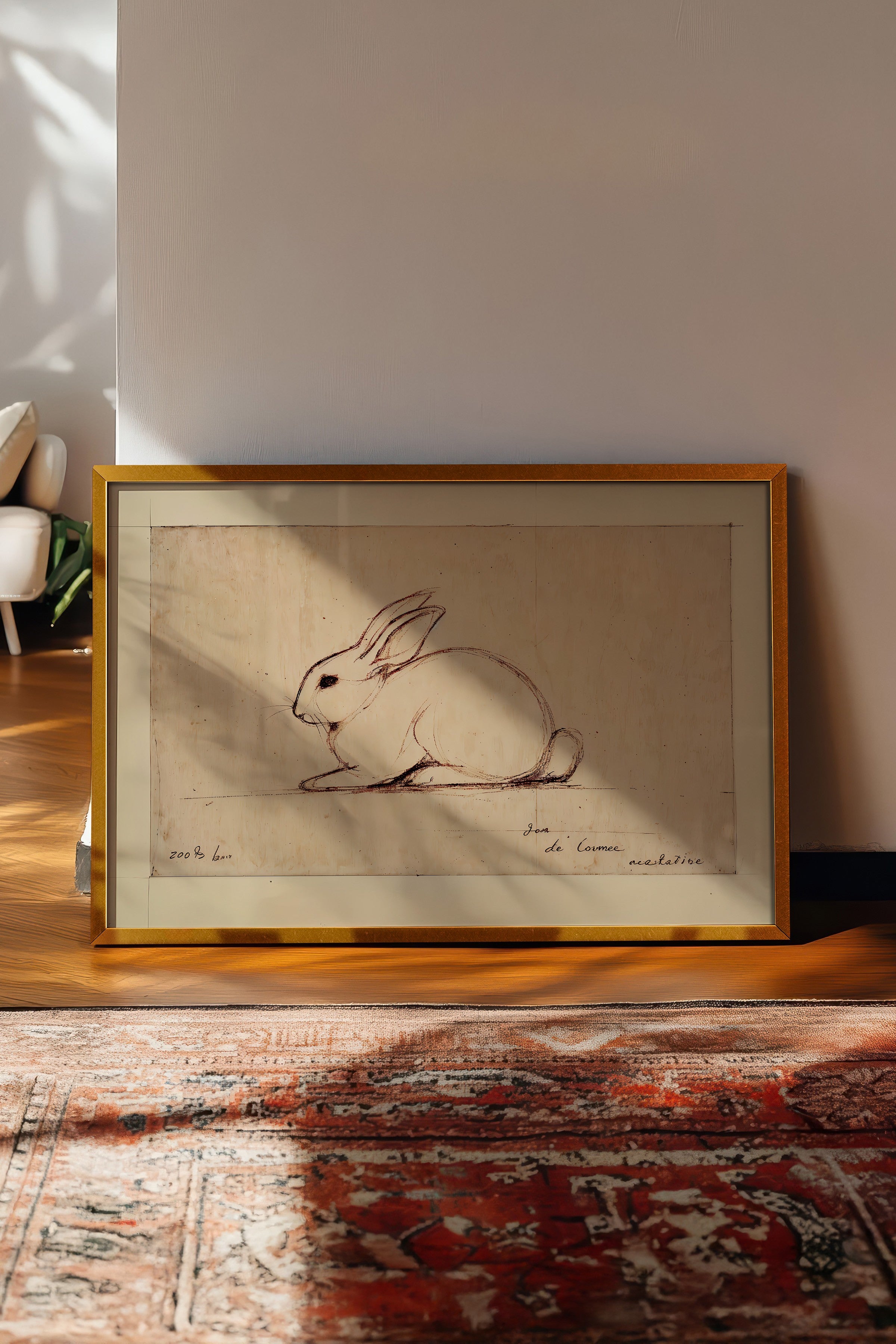 Vintage Tablo, Gold Çerçeveli Poster, Vintage Duvar Dekoru