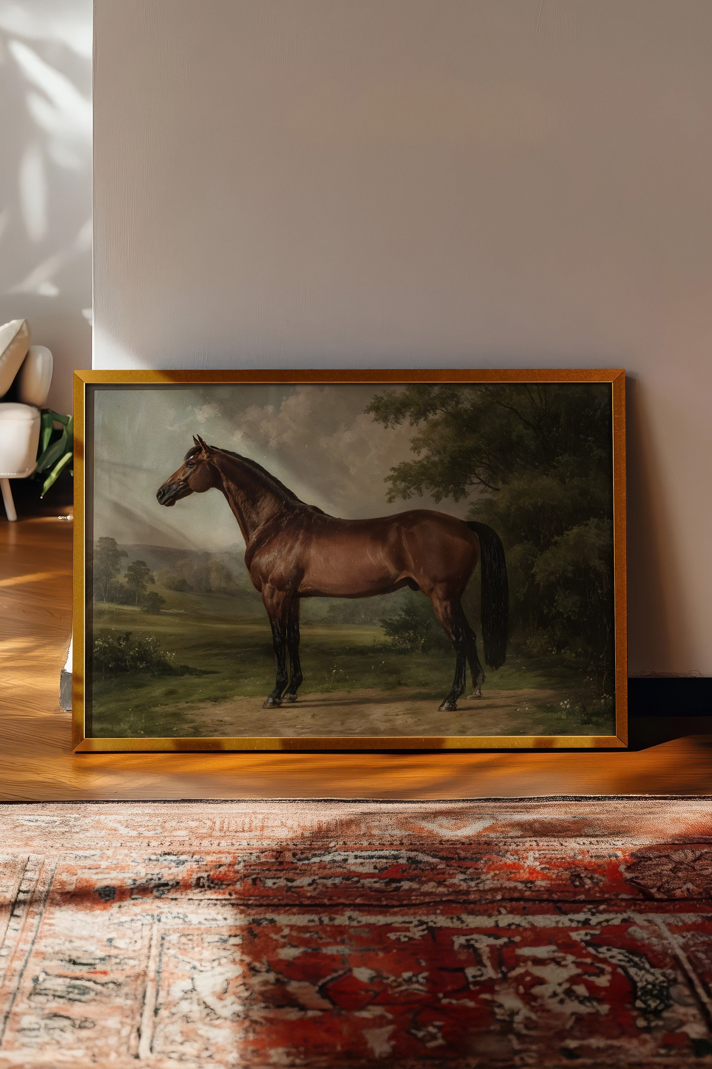 Vintage Tablo, Gold Çerçeveli Poster, Vintage Duvar Dekoru