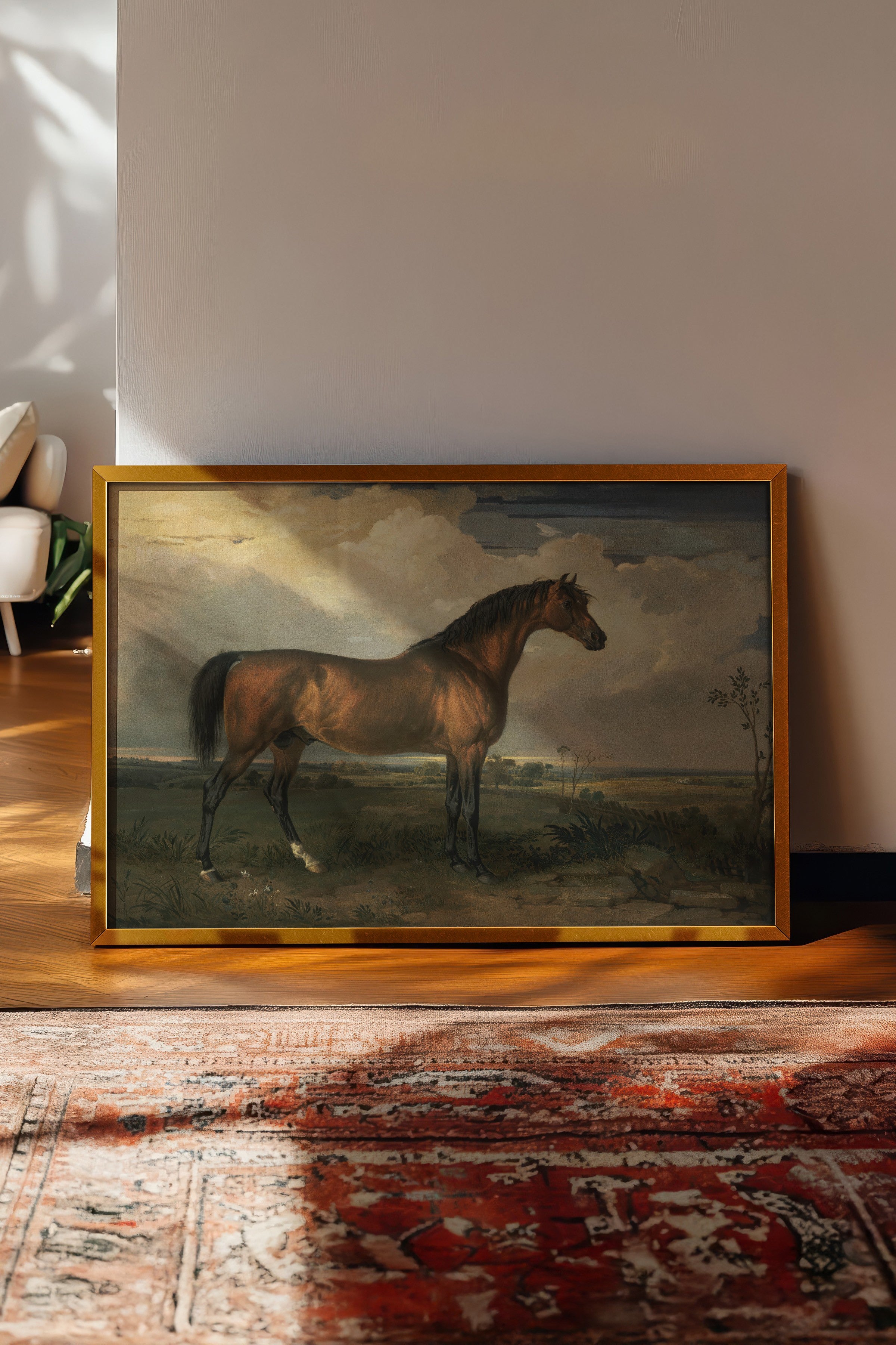 Vintage Tablo, Gold Çerçeveli Poster, Vintage Duvar Dekoru