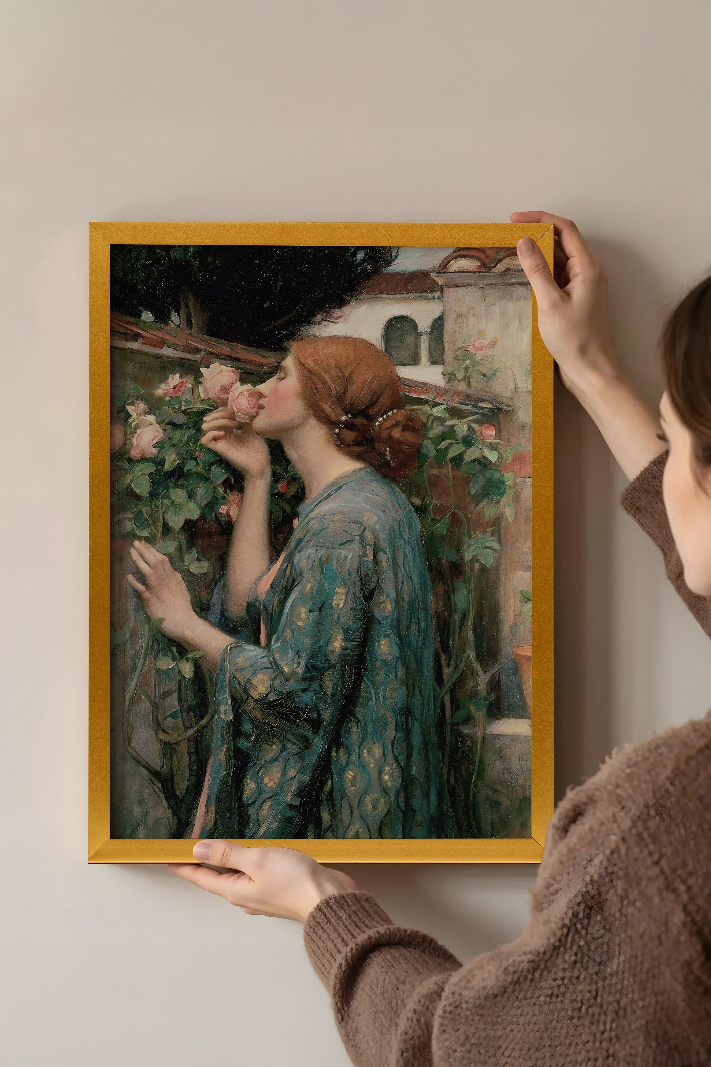 Vintage Tablo, Gold Çerçeveli Poster, Vintage Duvar Dekoru