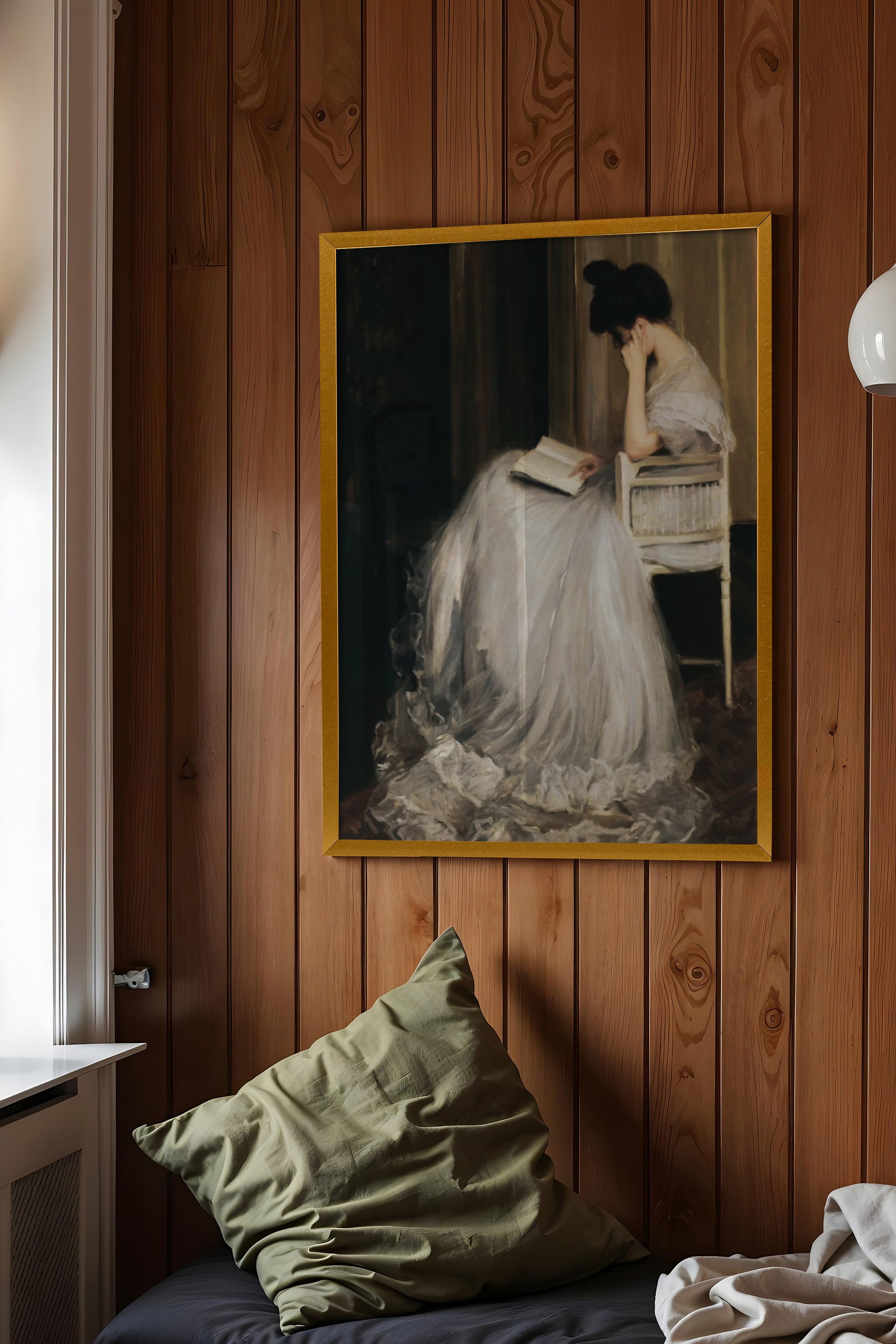 Vintage Tablo, Gold Çerçeveli Poster, Vintage Duvar Dekoru