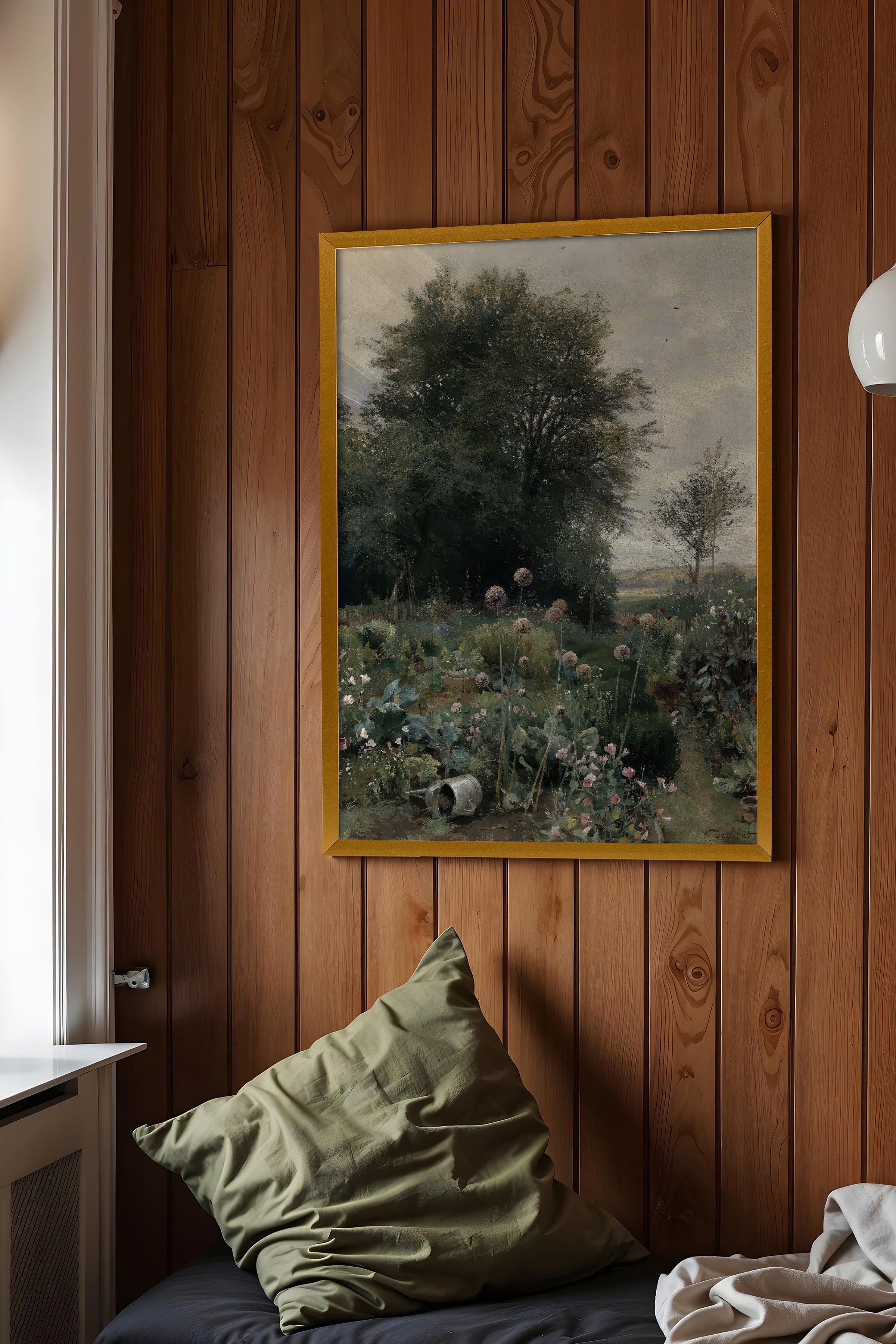 Vintage Tablo, Gold Çerçeveli Poster, Vintage Duvar Dekoru