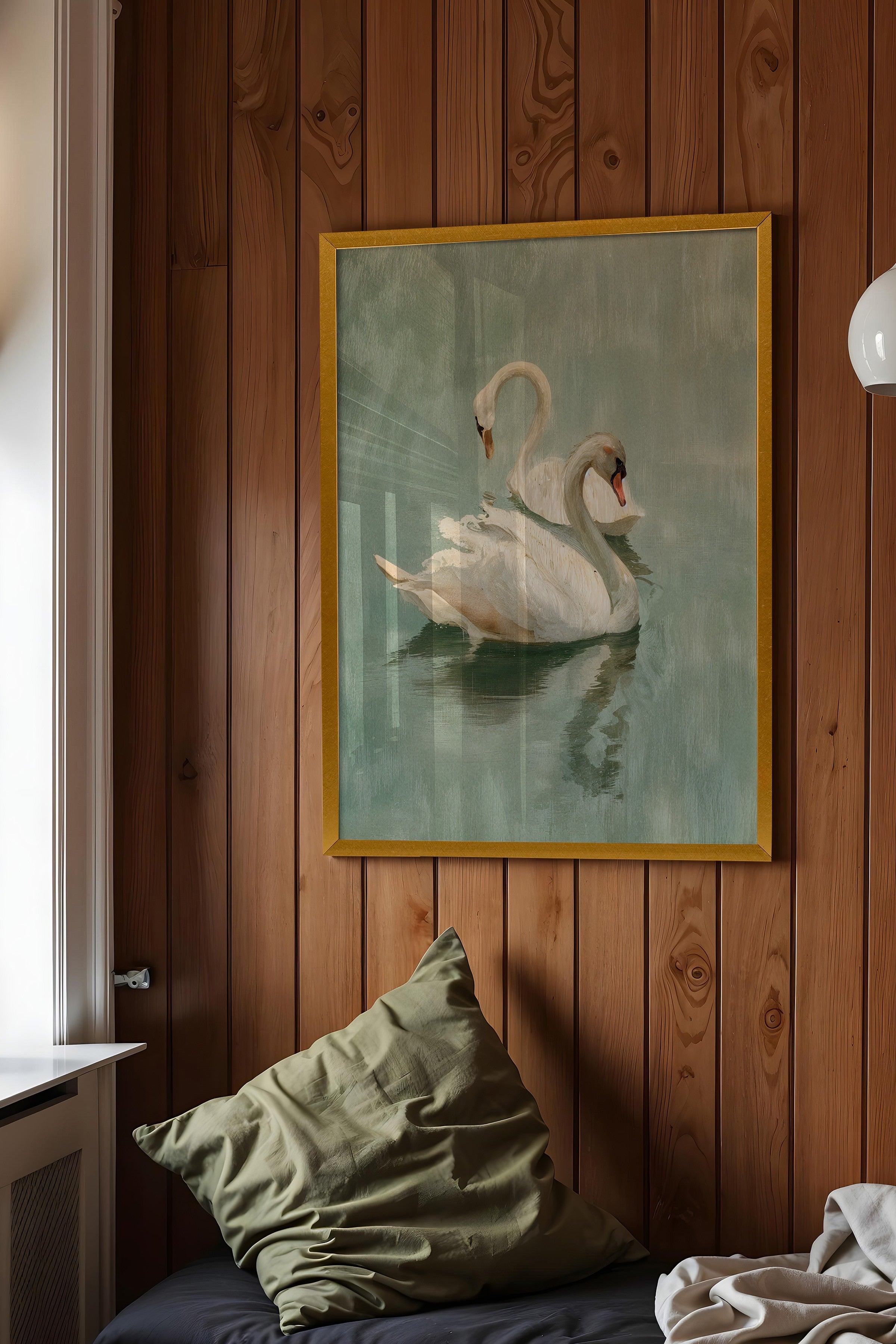 Vintage Tablo, Gold Çerçeveli Poster, Vintage Duvar Dekoru