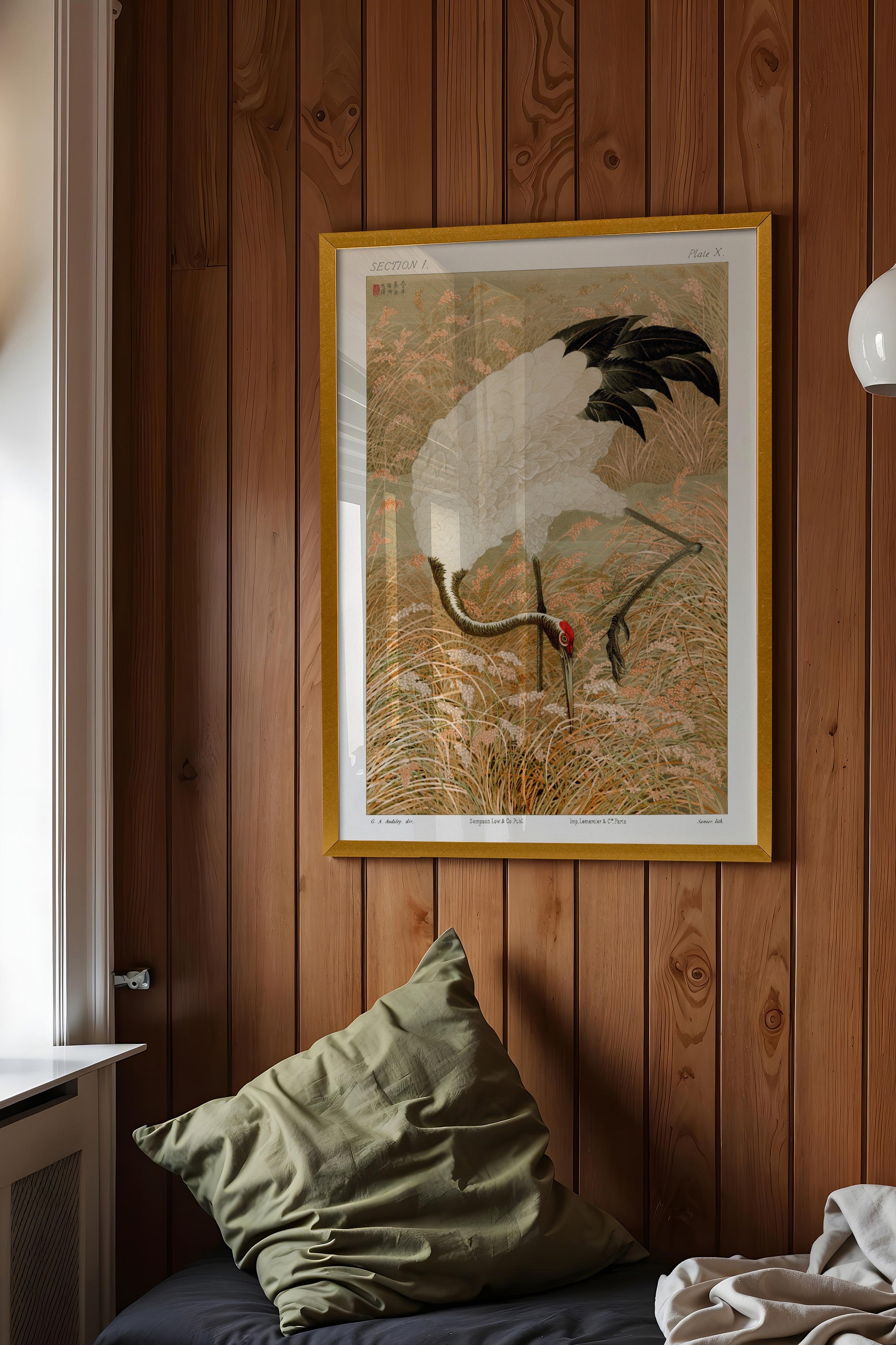 Vintage Tablo, Gold Çerçeveli Poster, Vintage Duvar Dekoru