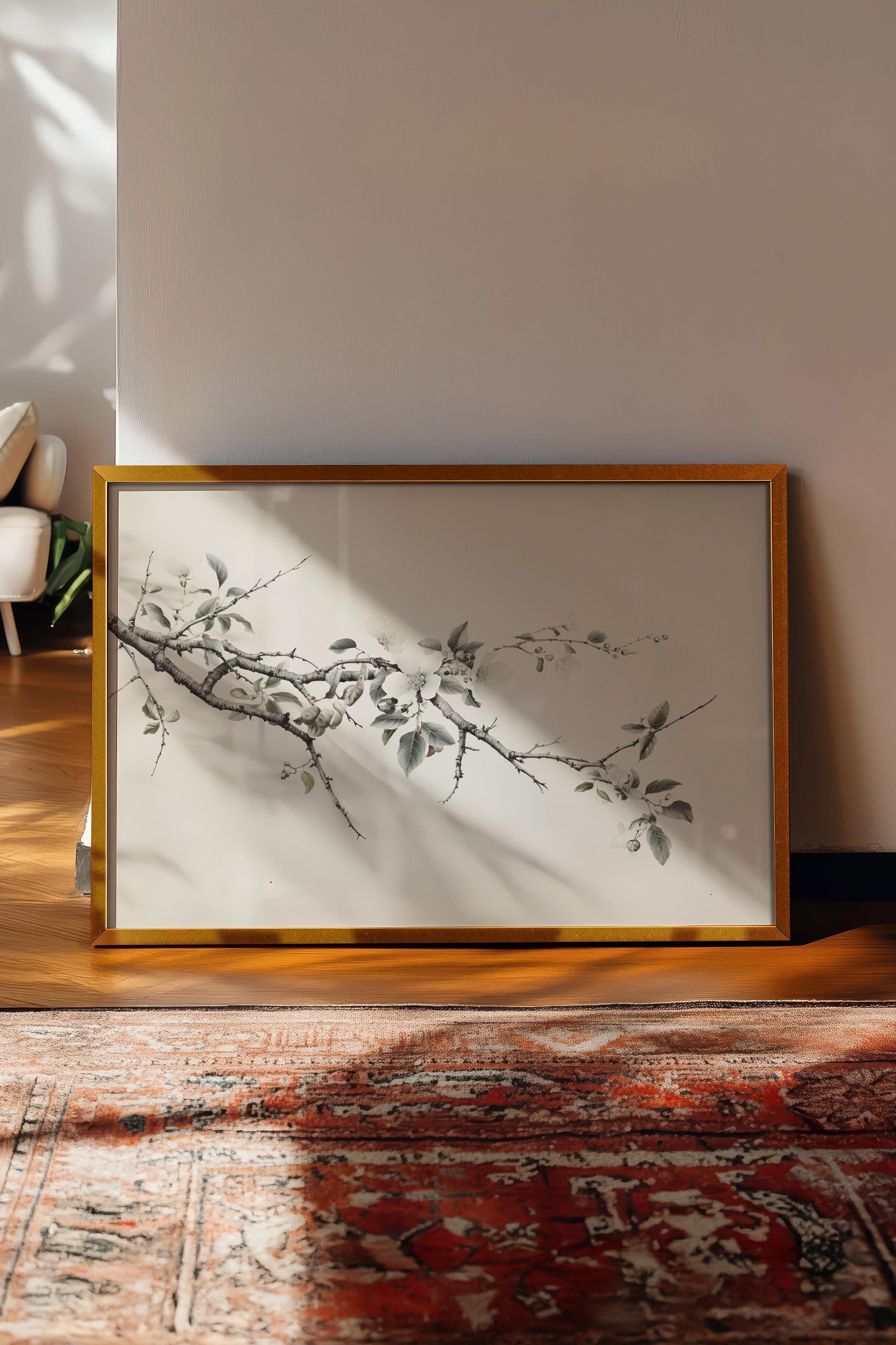 Vintage Tablo, Gold Çerçeveli Poster, Vintage Duvar Dekoru