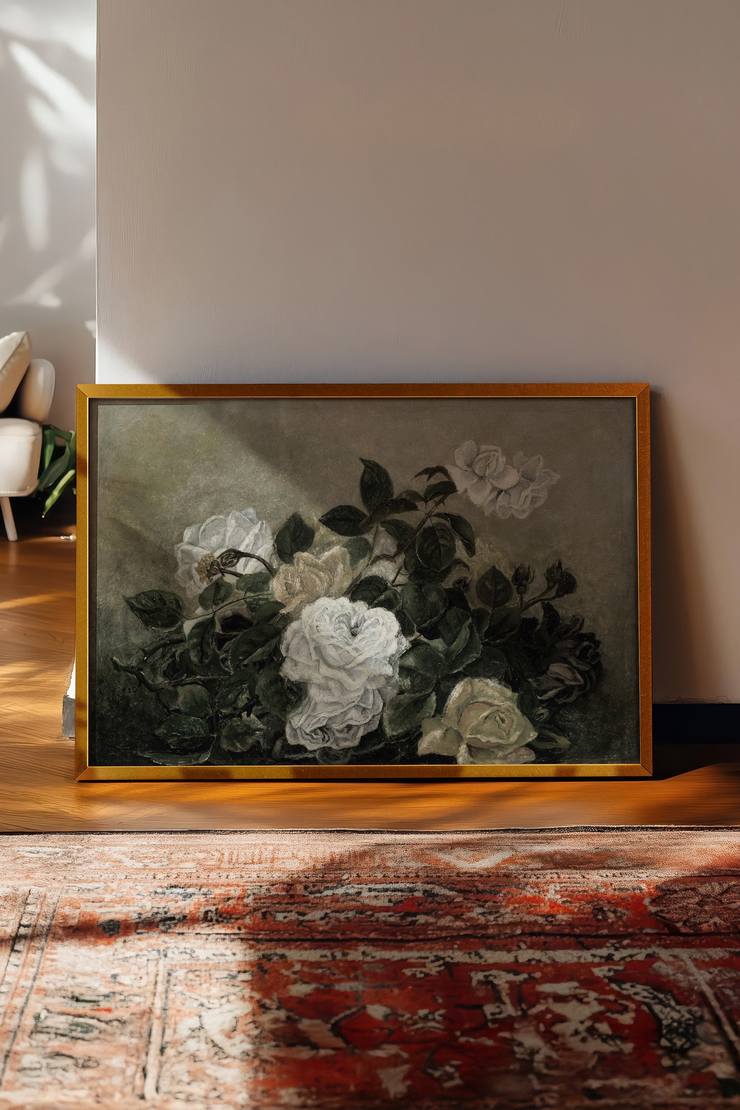 Vintage Tablo, Gold Çerçeveli Poster, Vintage Duvar Dekoru