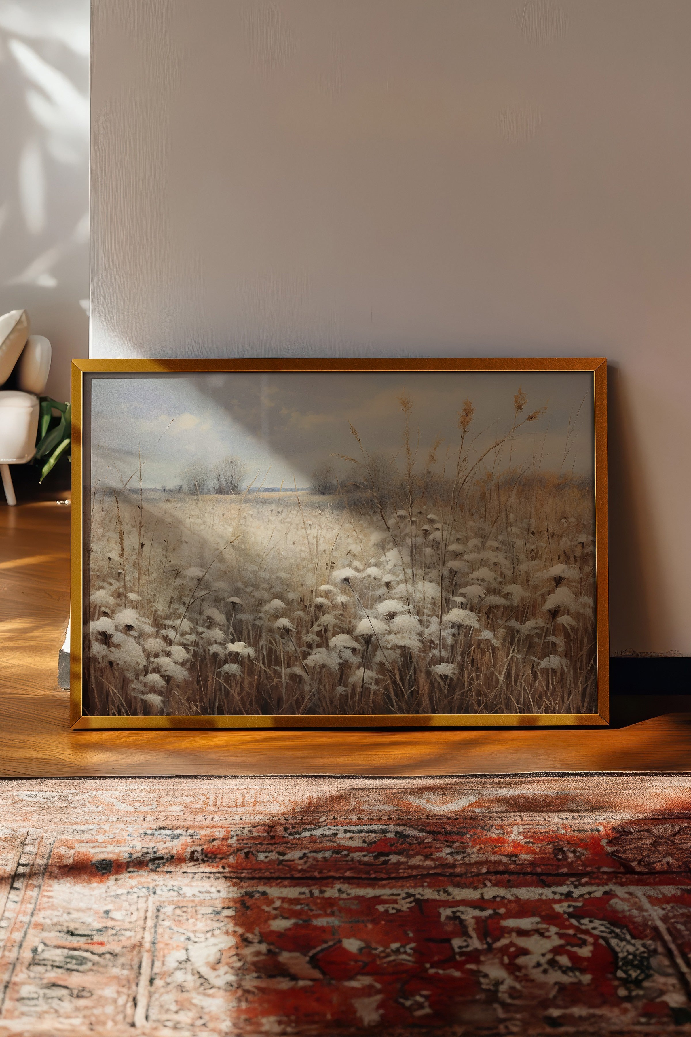 Vintage Tablo, Gold Çerçeveli Poster, Vintage Duvar Dekoru