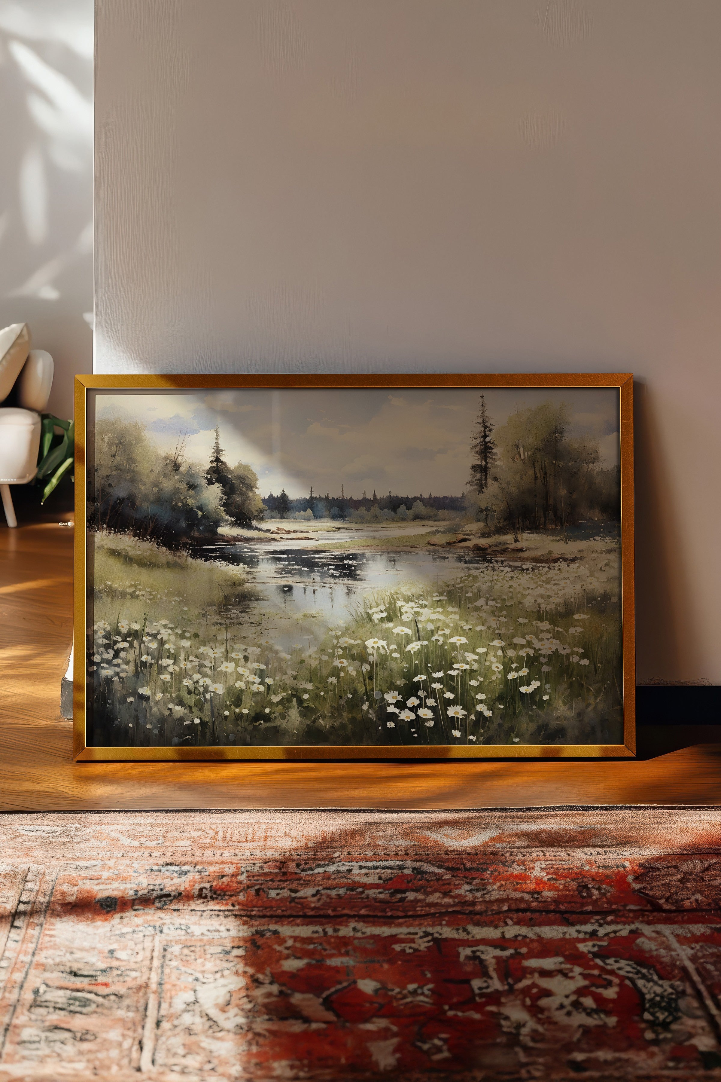 Vintage Tablo, Gold Çerçeveli Poster, Vintage Duvar Dekoru