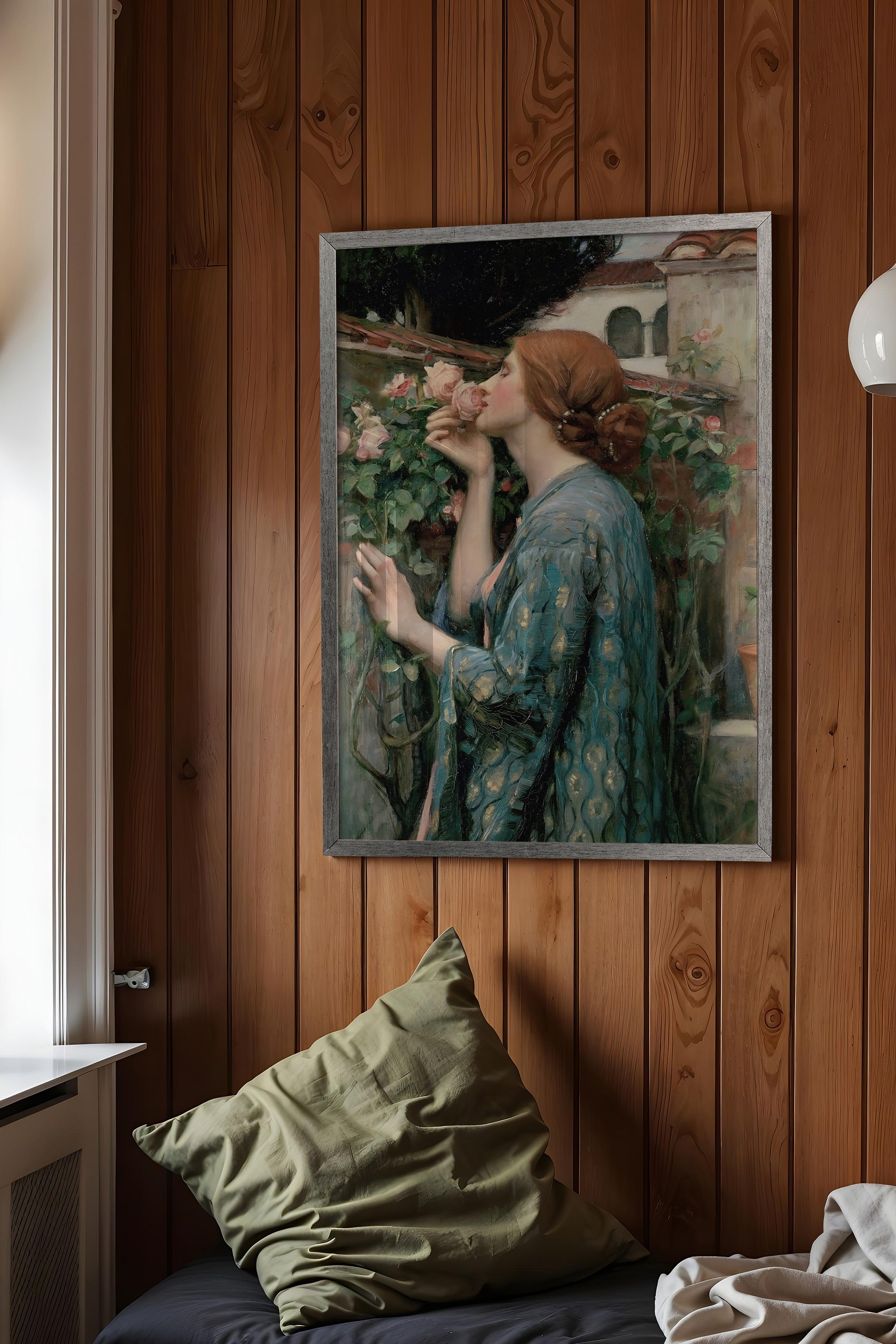Vintage Tablo, Gümüş Çerçeveli Poster, Vintage Duvar Dekoru
