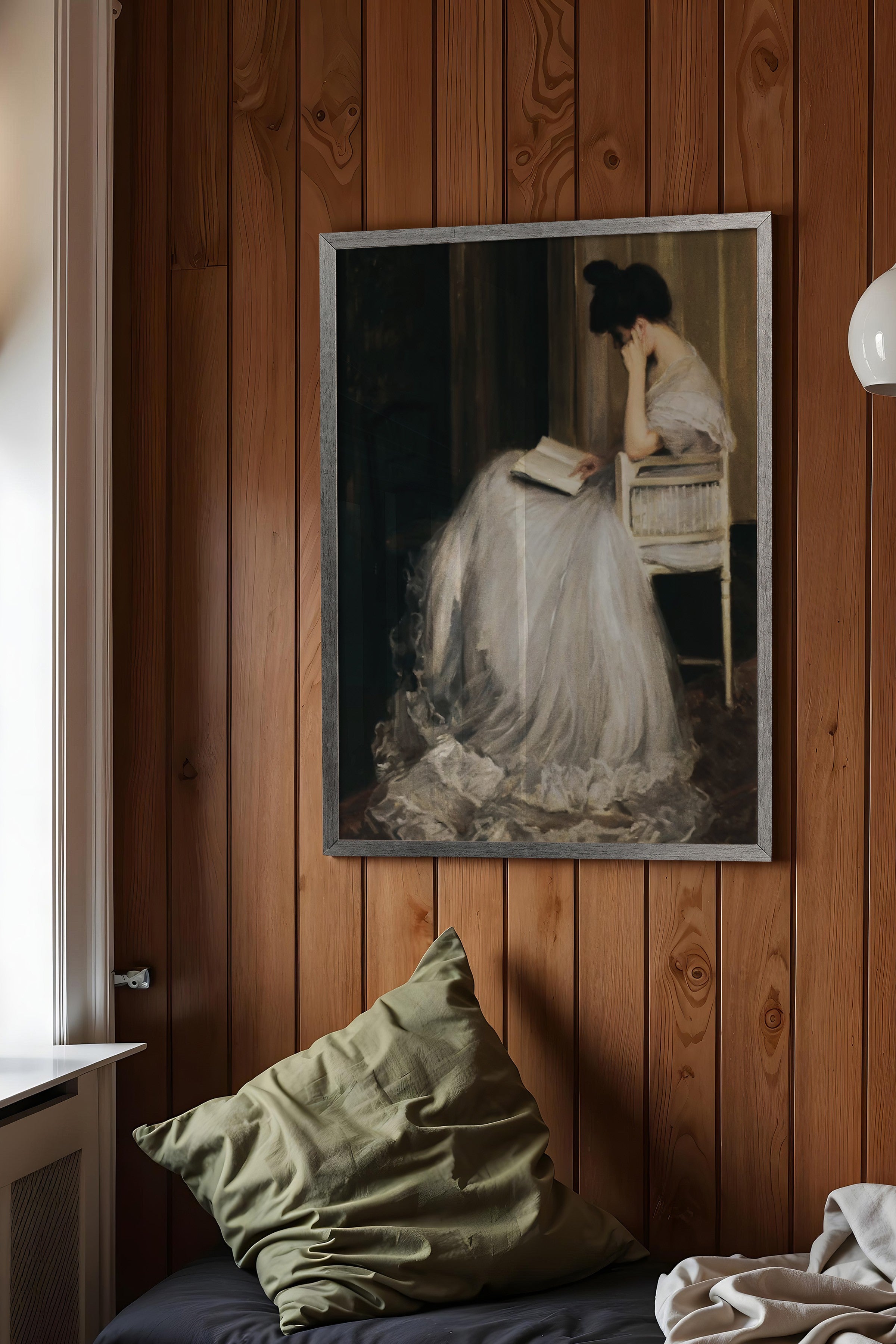 Vintage Tablo, Gümüş Çerçeveli Poster, Vintage Duvar Dekoru