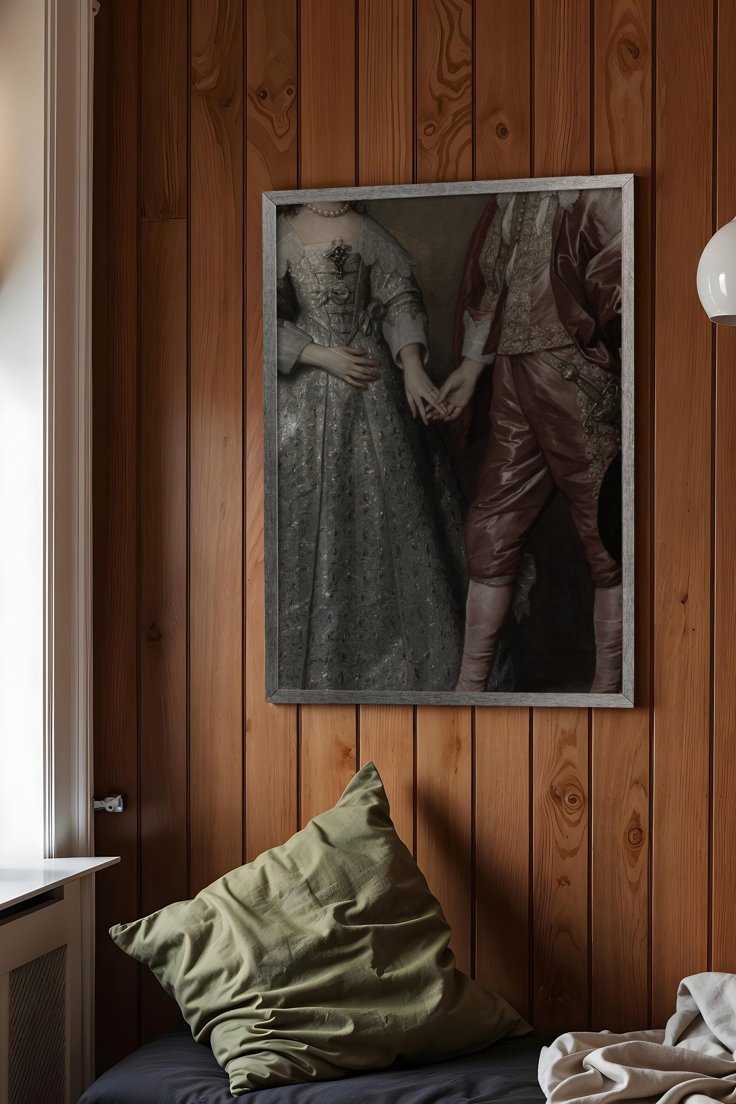 Vintage Tablo, Gümüş Çerçeveli Poster, Vintage Duvar Dekoru