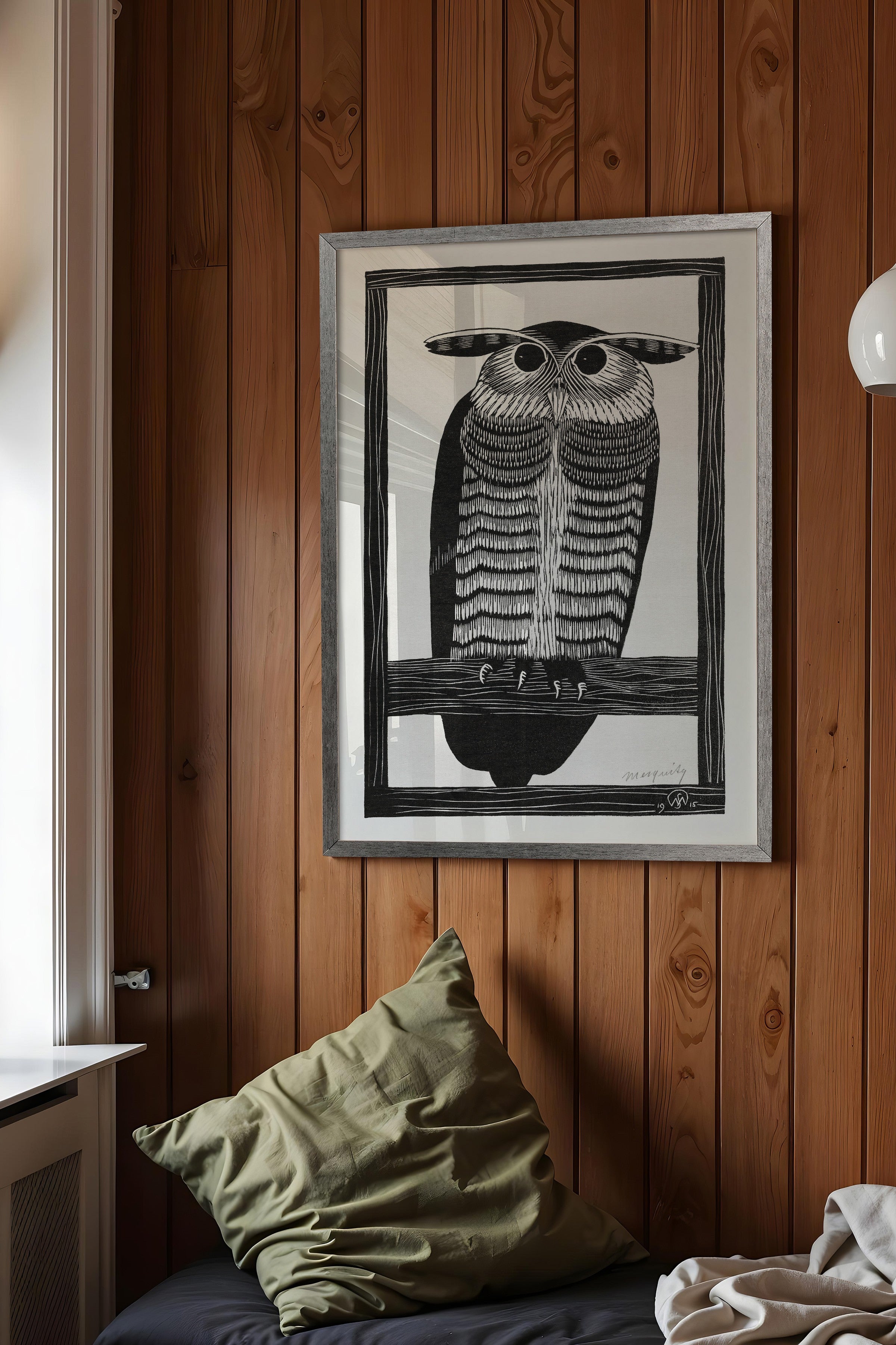 Vintage Tablo, Gümüş Çerçeveli Poster, Vintage Duvar Dekoru