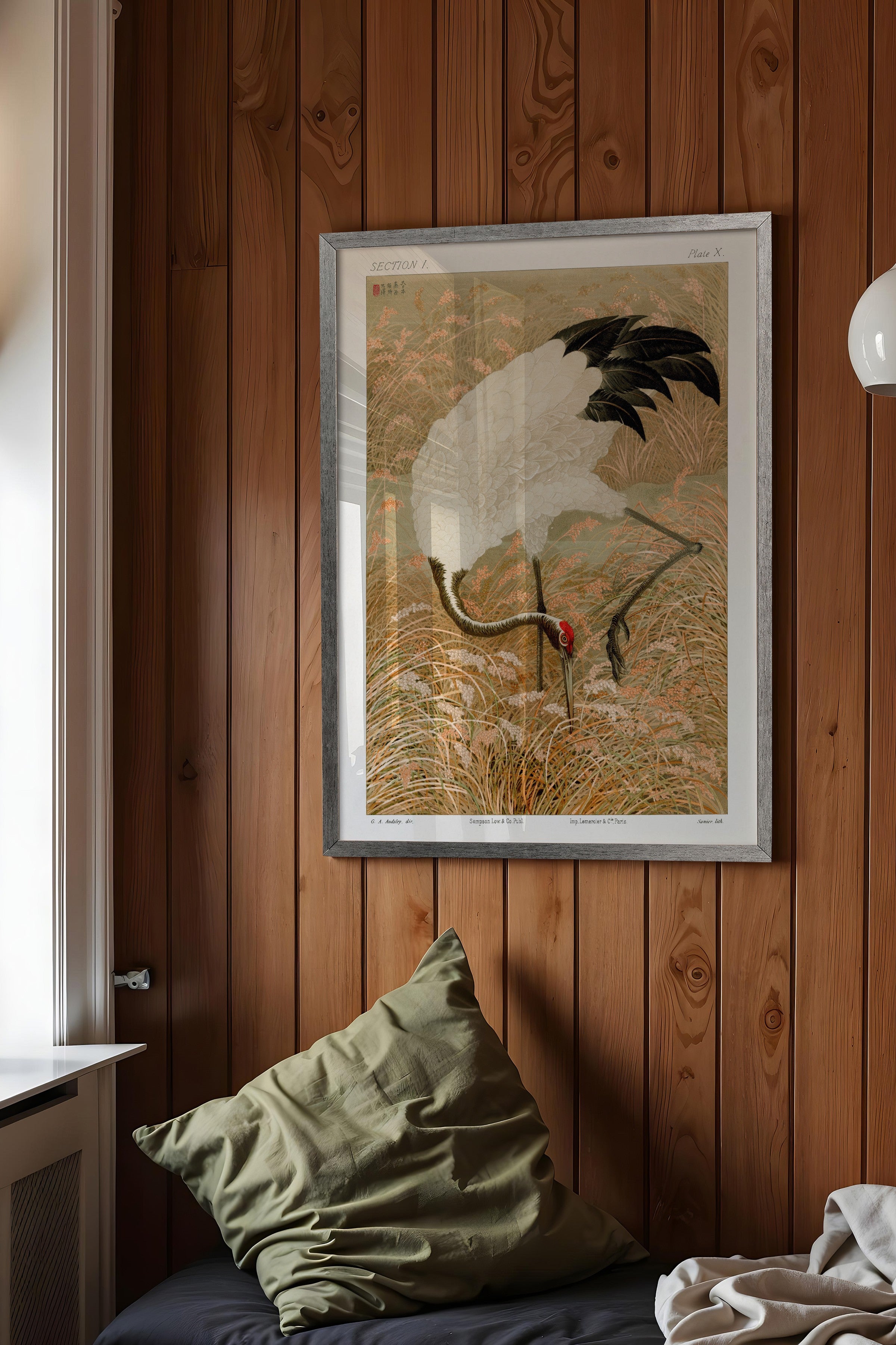 Vintage Tablo, Gümüş Çerçeveli Poster, Vintage Duvar Dekoru