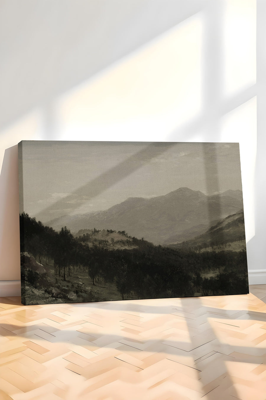 Dağ Manzarası Vintage Kanvas Tablo