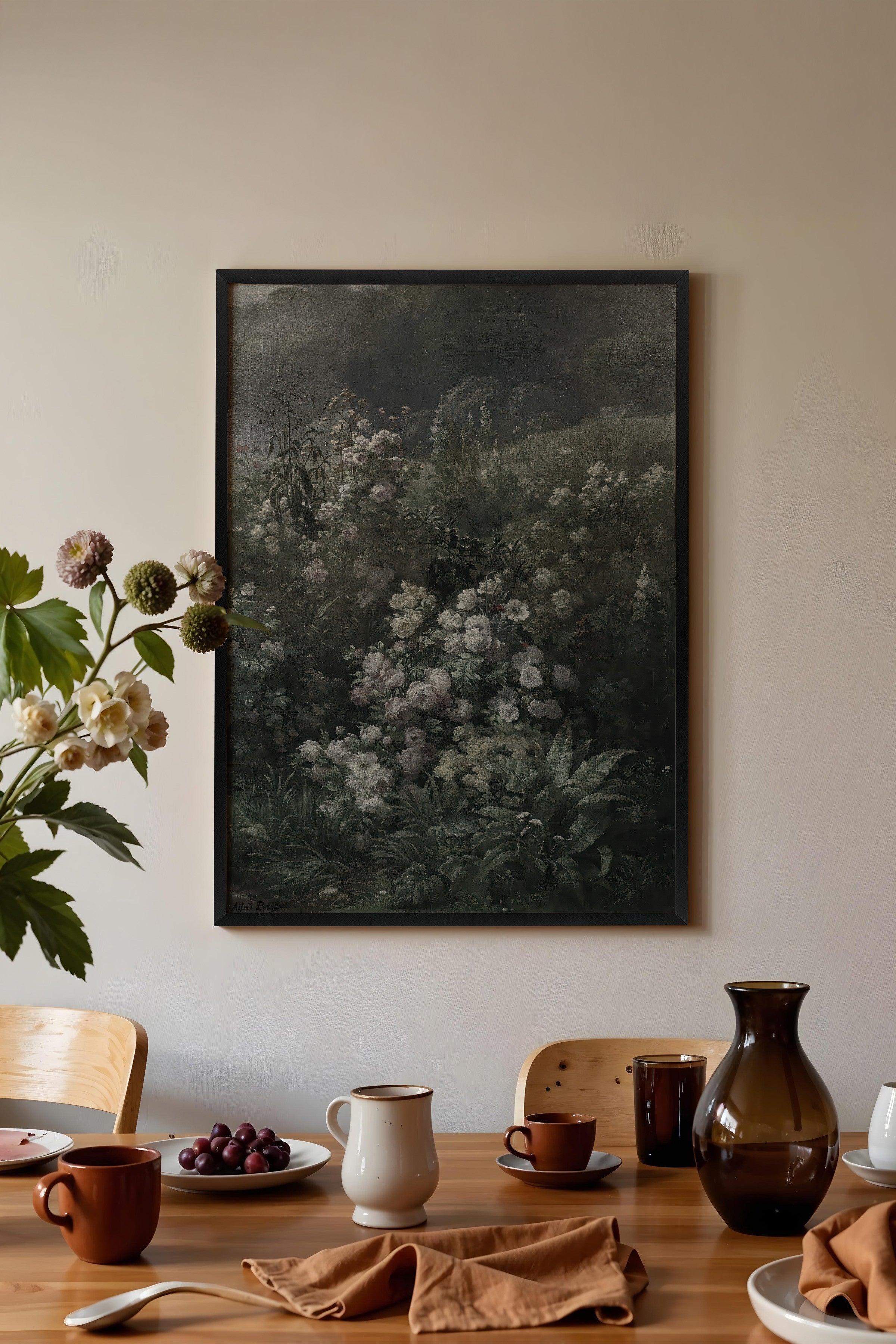 Vintage Tablo, Siyah Çerçeveli Poster, Vintage Duvar Dekoru