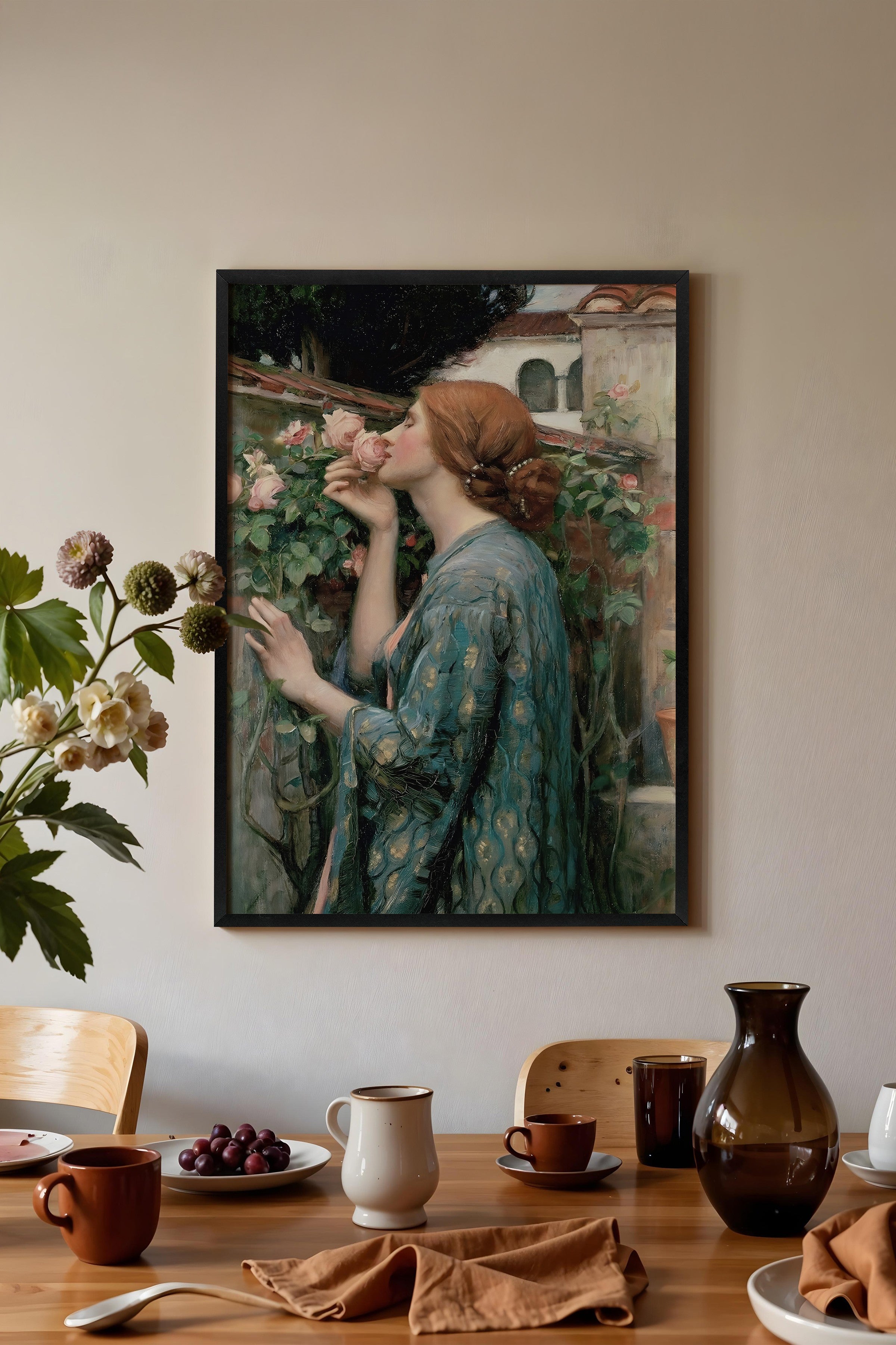 Vintage Tablo, Siyah Çerçeveli Poster, Vintage Duvar Dekoru