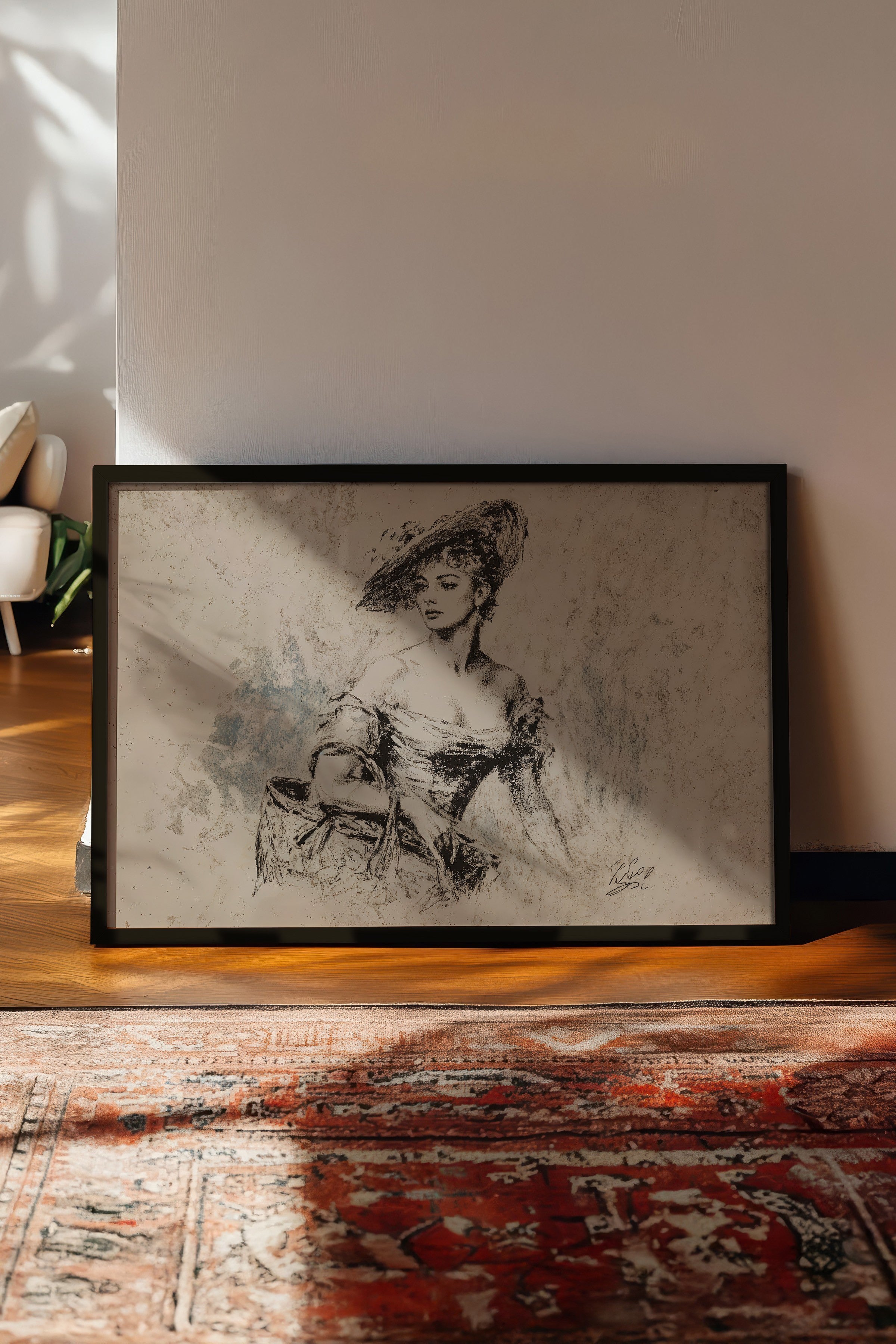 Vintage Tablo, Siyah Çerçeveli Poster, Vintage Duvar Dekoru