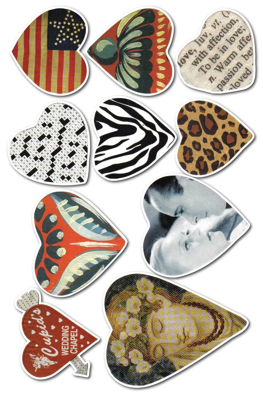 Vintage Temalı Sticker Seti - 10 Adet Etiket Seti- Telefon, Tablet, Defter Laptop Uyumlu Etiket