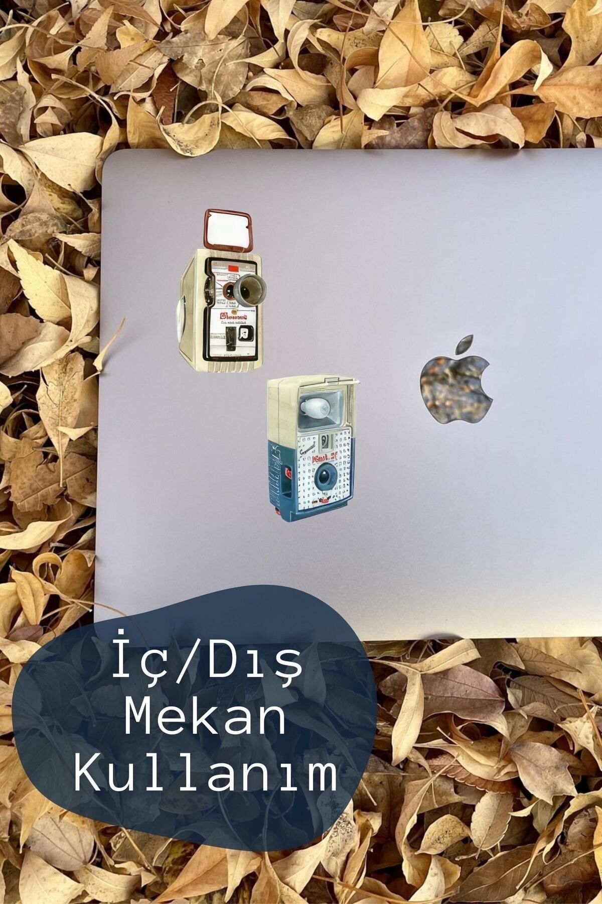 Vintage Temalı Sticker Seti - 15 Adet Etiket Seti- Telefon, Tablet, Defter Laptop Uyumlu Etiket