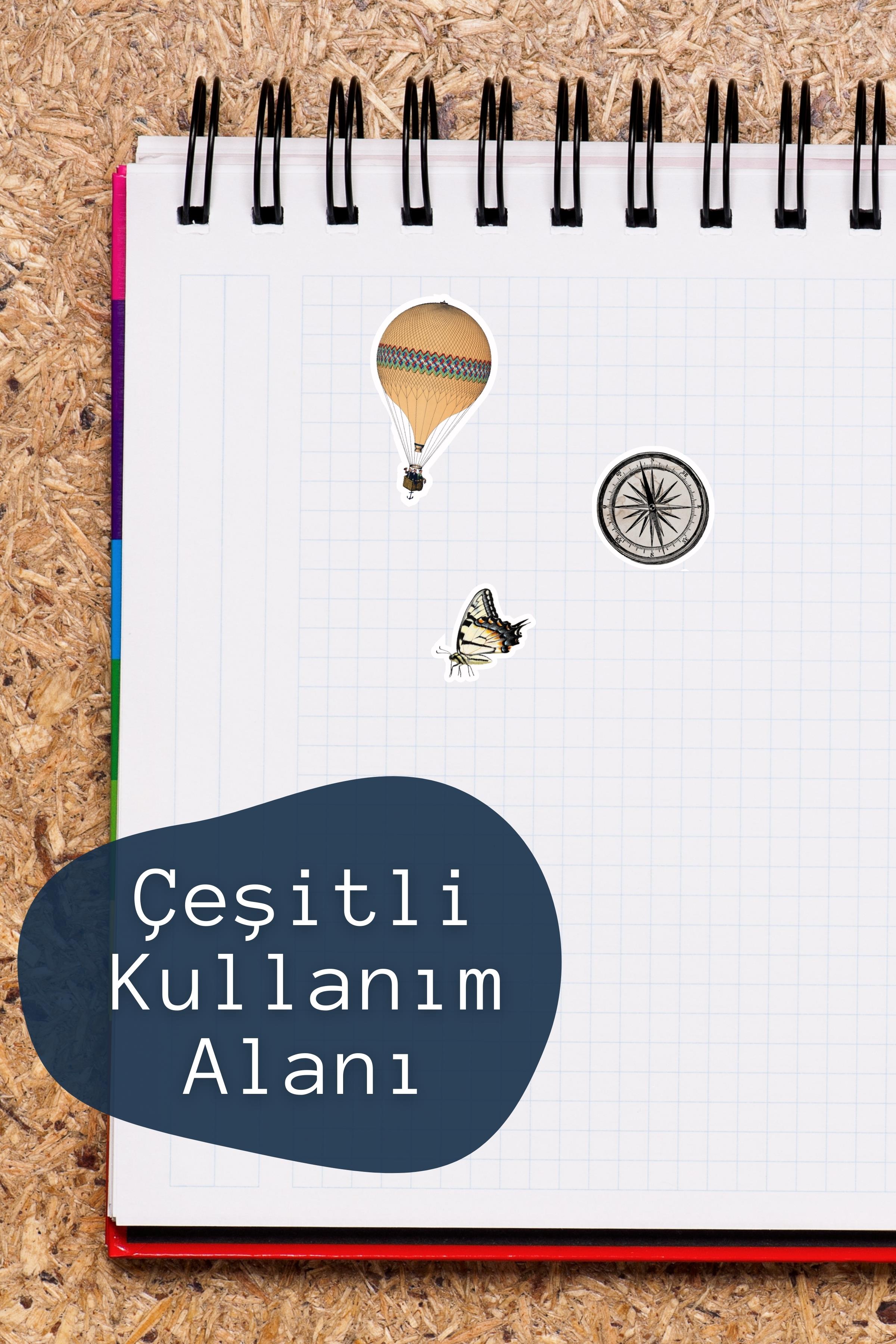 Vintage ve Retro Etiket Seti, 12 Adet Su Geçirmez, Vintage Sticker, Journal, Memopad, Günlük Uyumlu