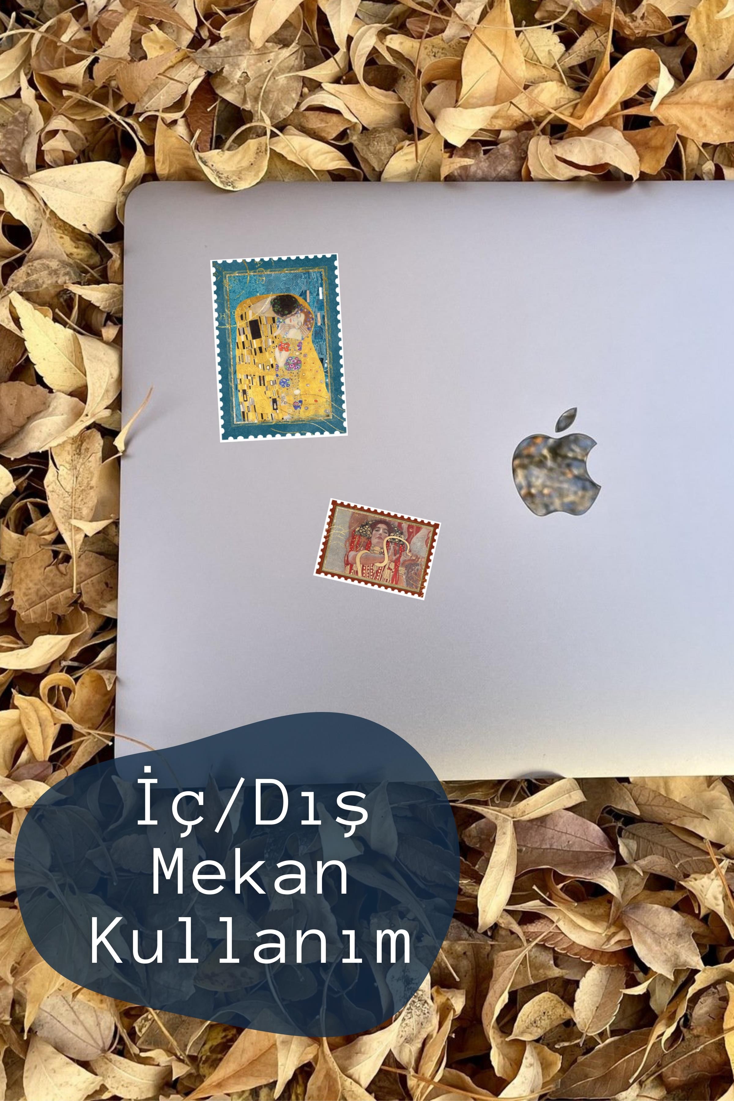 Vintage ve Sanat Etiket Seti, 12 Adet Su Geçirmez, Vintage Sticker, Journal, Memopad, Günlük Uyumlu