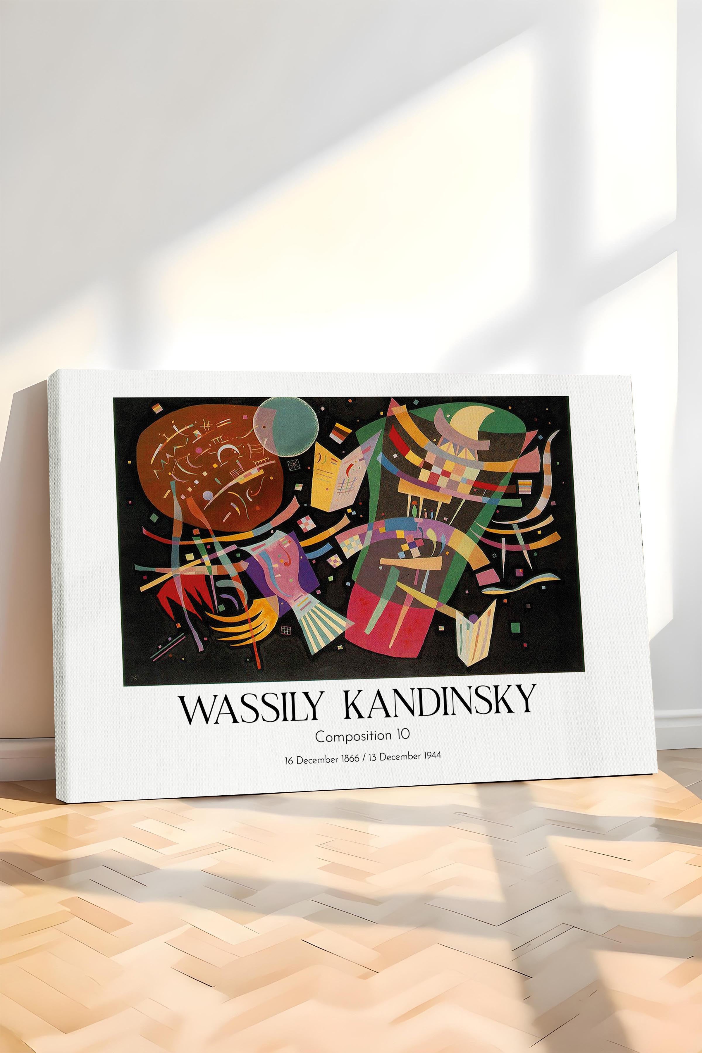 Wassily Kandinsky - Composition 10, Kanvas Tablo, Sanat Serisi NO:112436