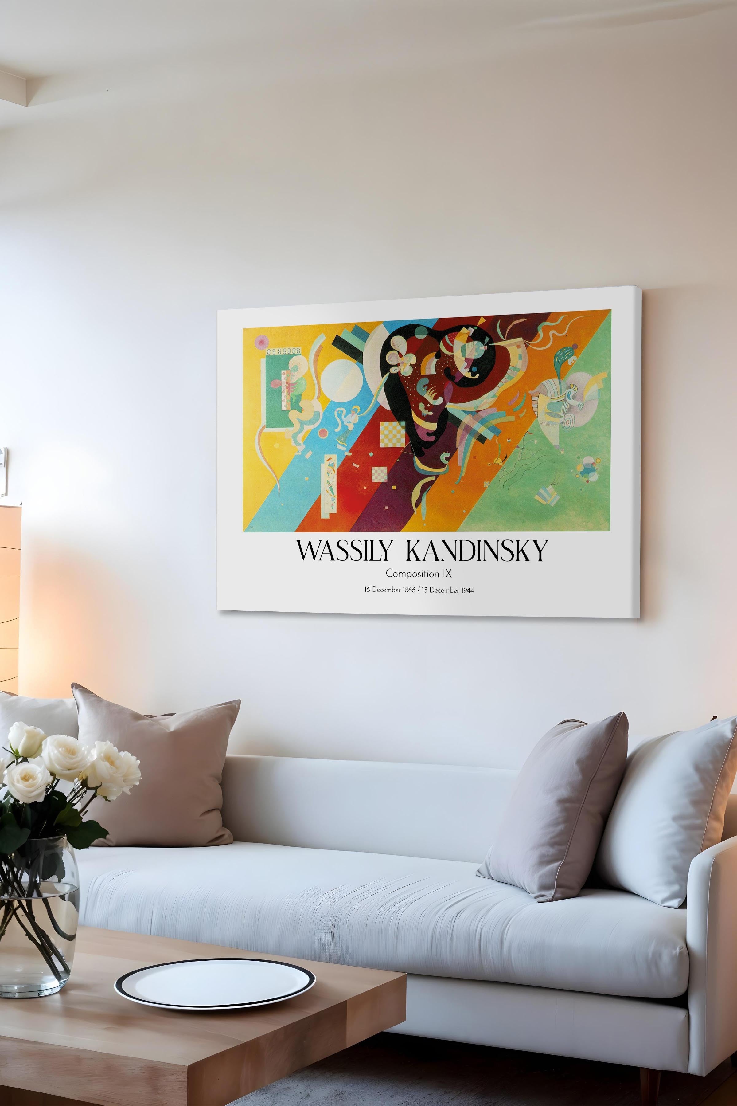Wassily Kandinsky - Composition IX, Kanvas Tablo, Sanat Serisi NO:112437